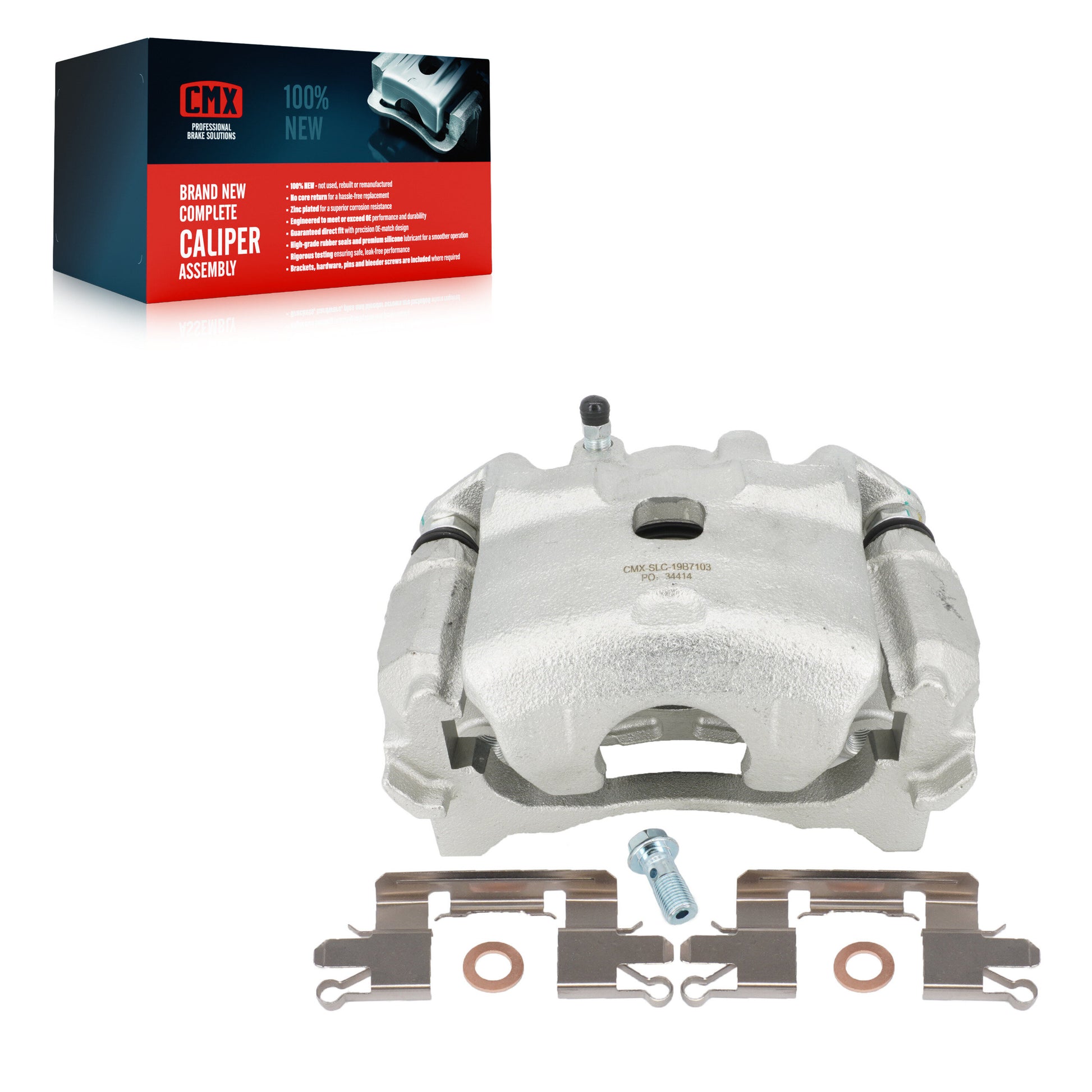 CMX SLC-19B7103 Disc Brake Caliper for 2013-2021 Nissan LEAF, Nissan Altima - Front Right