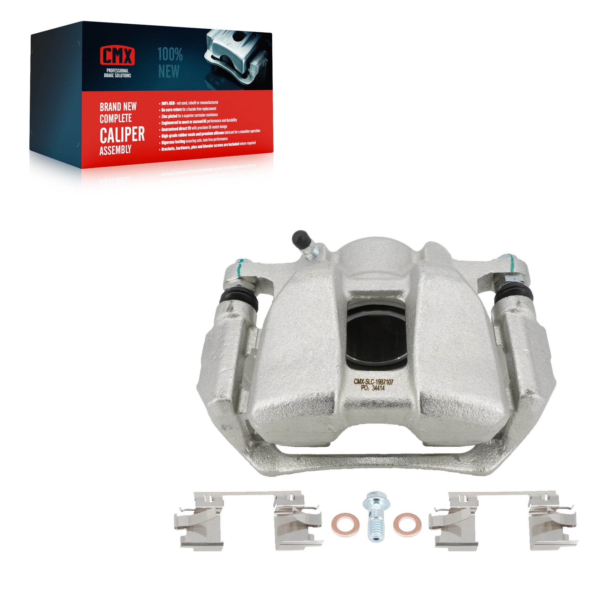 CMX SLC-19B7107 Disc Brake Caliper for 2013-2025 Honda Accord, Honda HR-V - Front Right