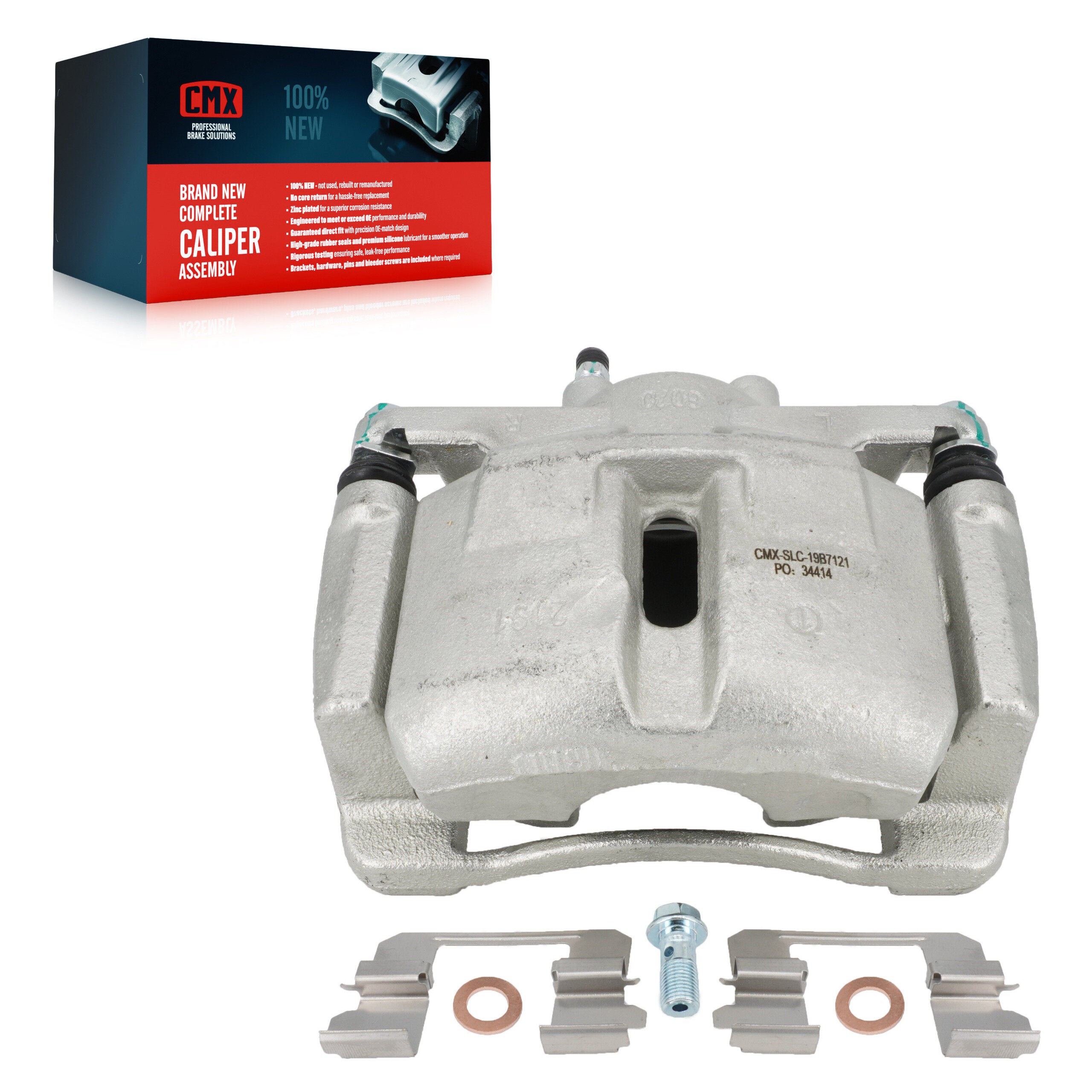 CMX SLC-19B7121 Disc Brake Caliper for 2013-2025 Mazda CX-5 - Front Right