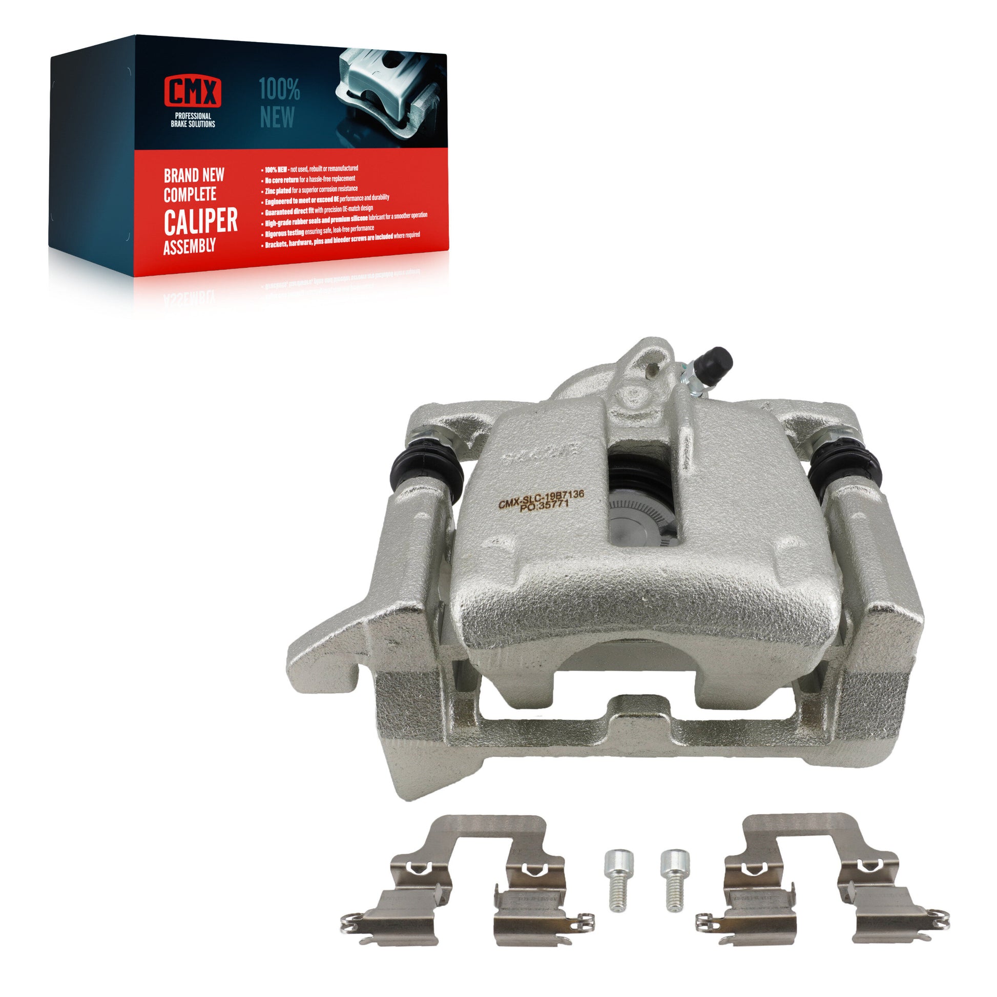 CMX SLC-19B7136 Disc Brake Caliper for 2012-2019 Audi A6 Quattro, Audi A7 Quattro, Audi Q5 - Rear Left