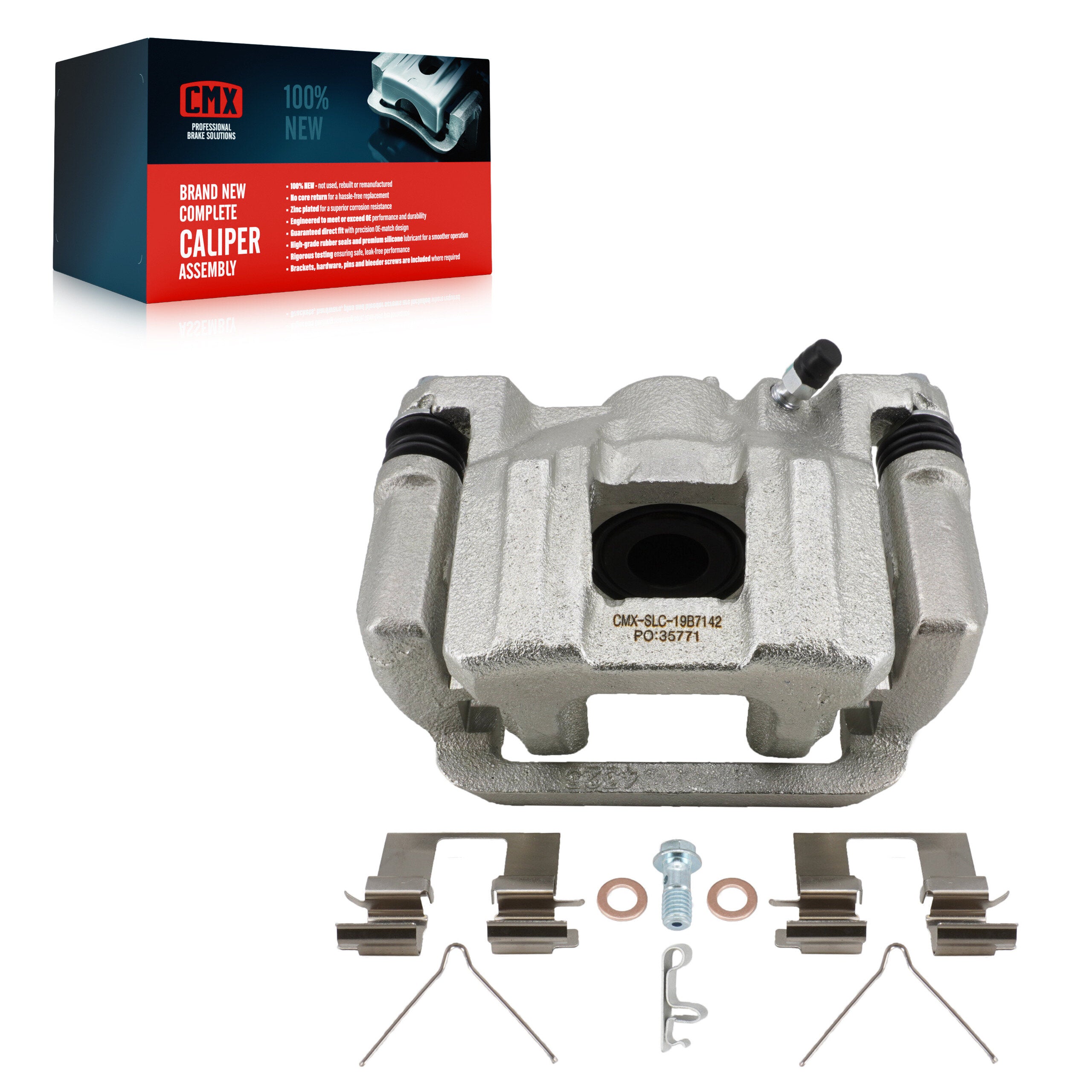 CMX SLC-19B7142 Disc Brake Caliper for 2014-2021 Honda Ridgeline, Honda Pilot, Acura MDX - Rear Right