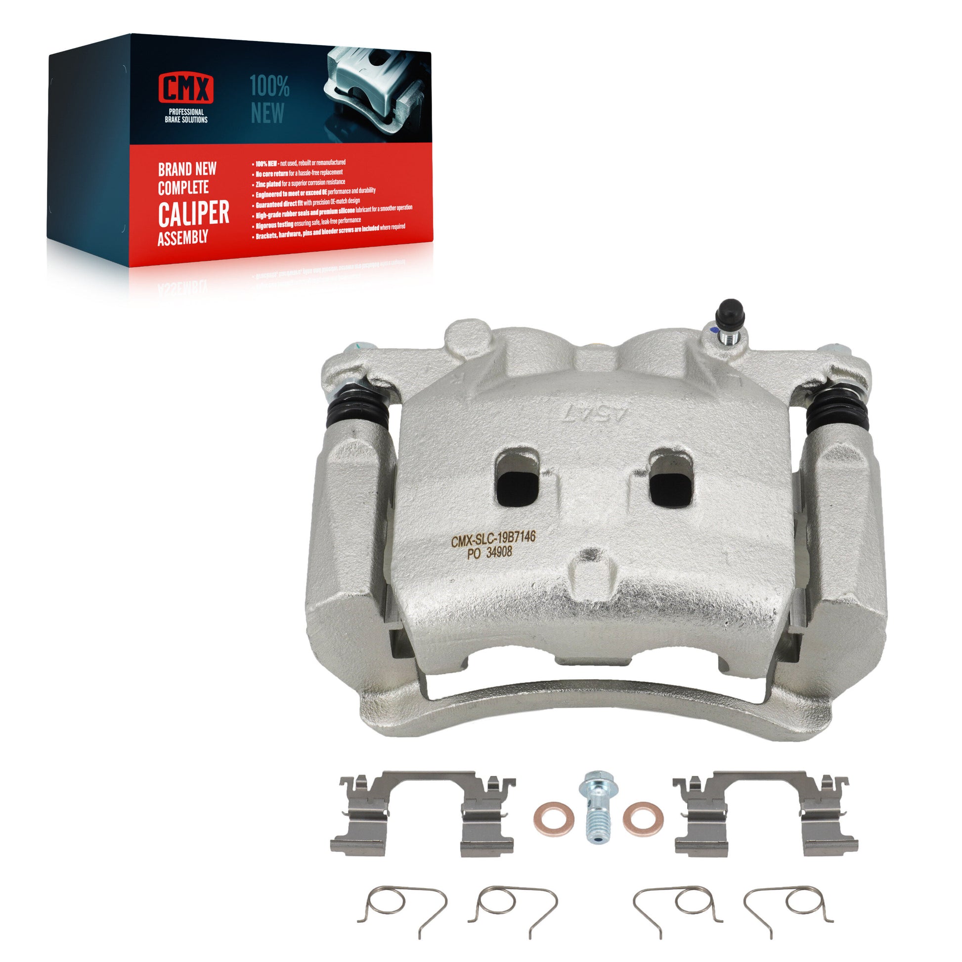 CMX SLC-19B7146 Disc Brake Caliper for 2014-2024 Nissan Z, INFINITI Q60, Nissan Rogue - Front Left