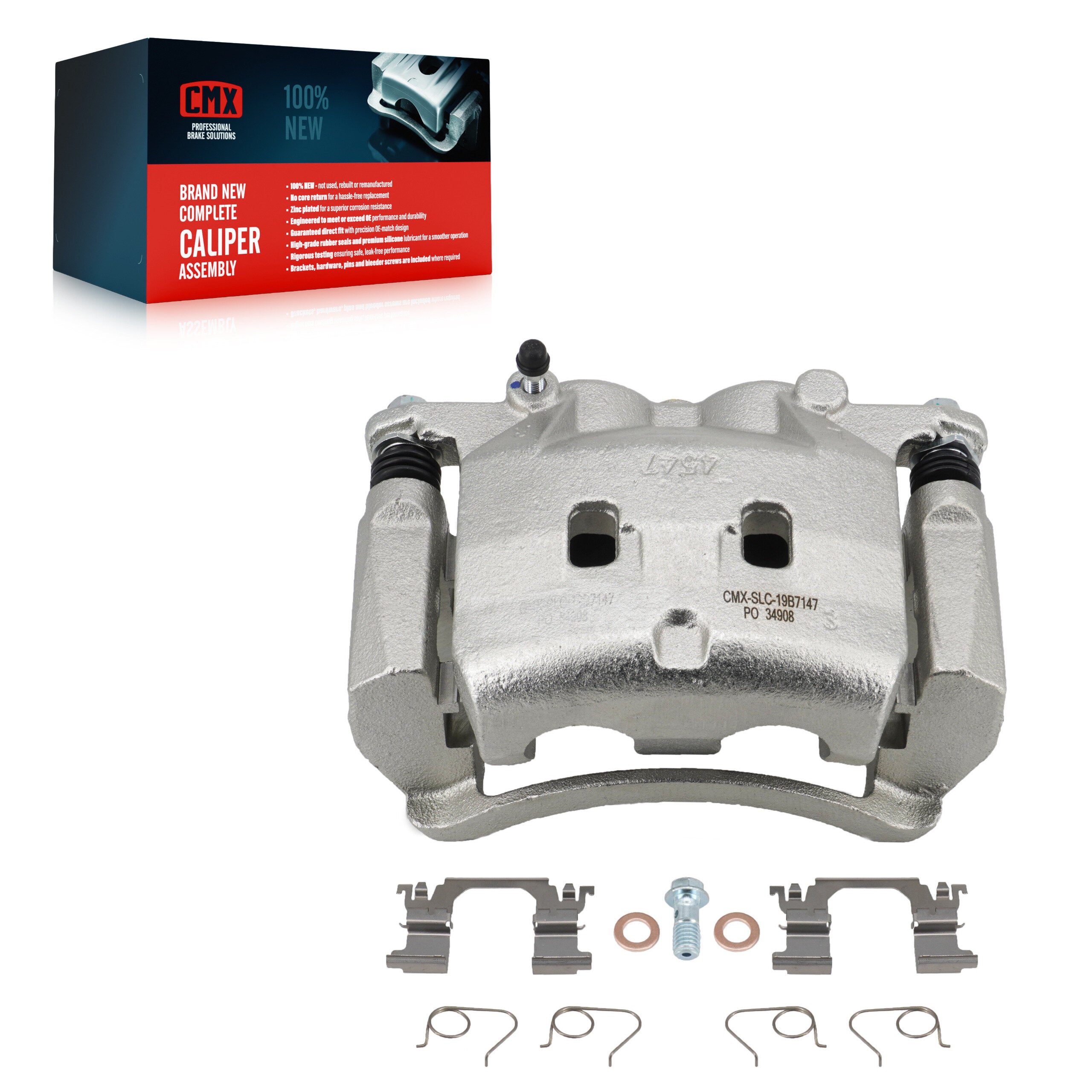 CMX SLC-19B7147 Disc Brake Caliper for 2014-2024 Nissan Z, INFINITI Q60, Nissan Rogue - Front Right
