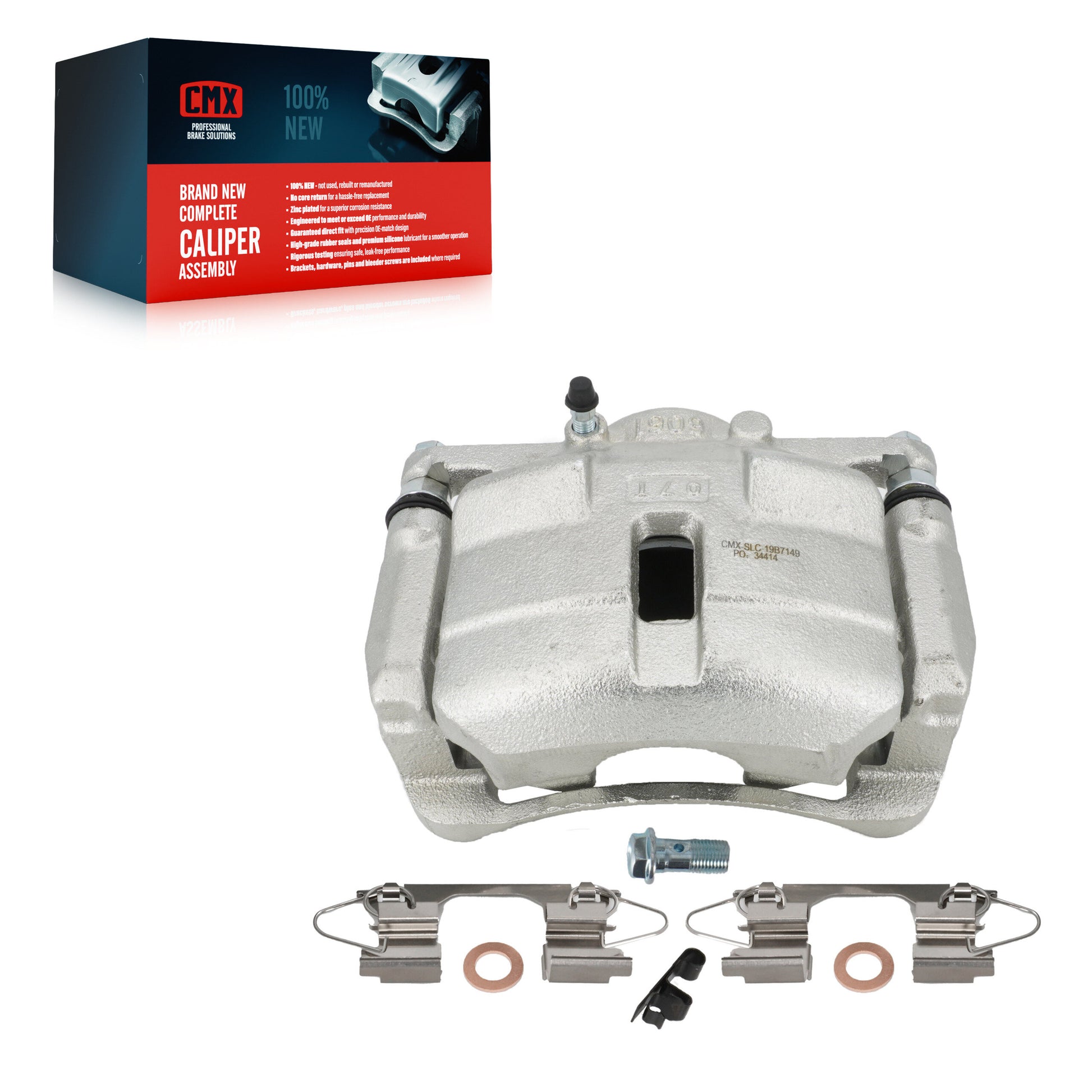 CMX SLC-19B7149 Disc Brake Caliper for 2014-2022 Nissan Rogue, Nissan Rogue Sport - Front Right