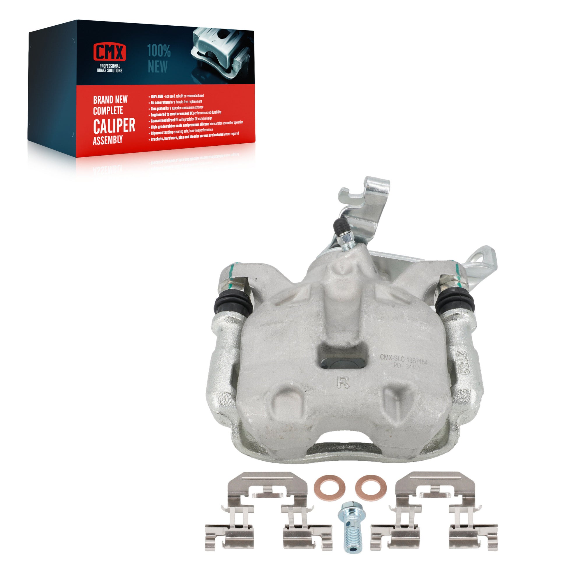 CMX SLC-19B7154 Disc Brake Caliper for 2014-2016 Mazda 3, Mazda 3 Sport - Rear Right