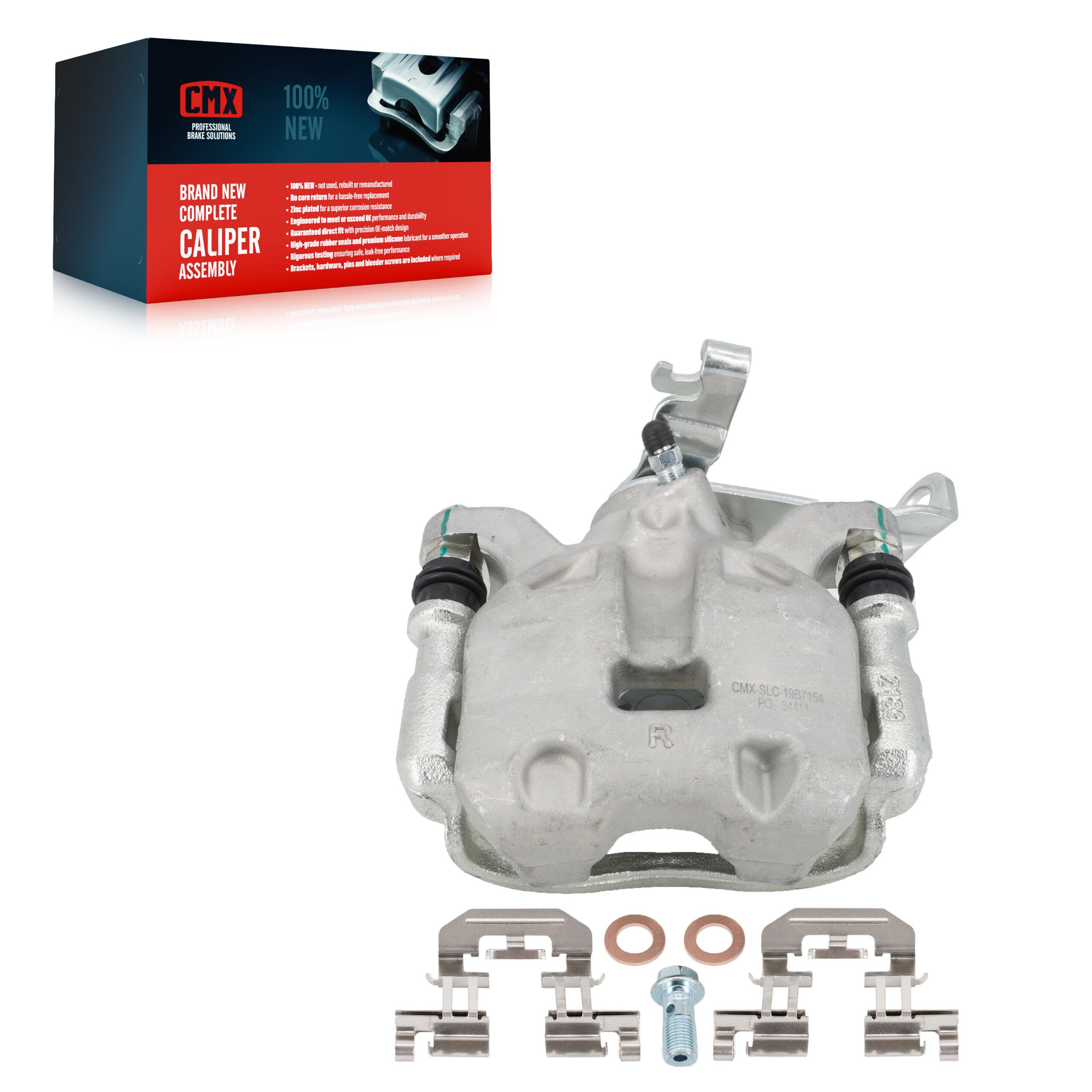 CMX SLC-19B7154 Disc Brake Caliper for 2014-2016 Mazda 3, Mazda 3 Sport - Rear Right