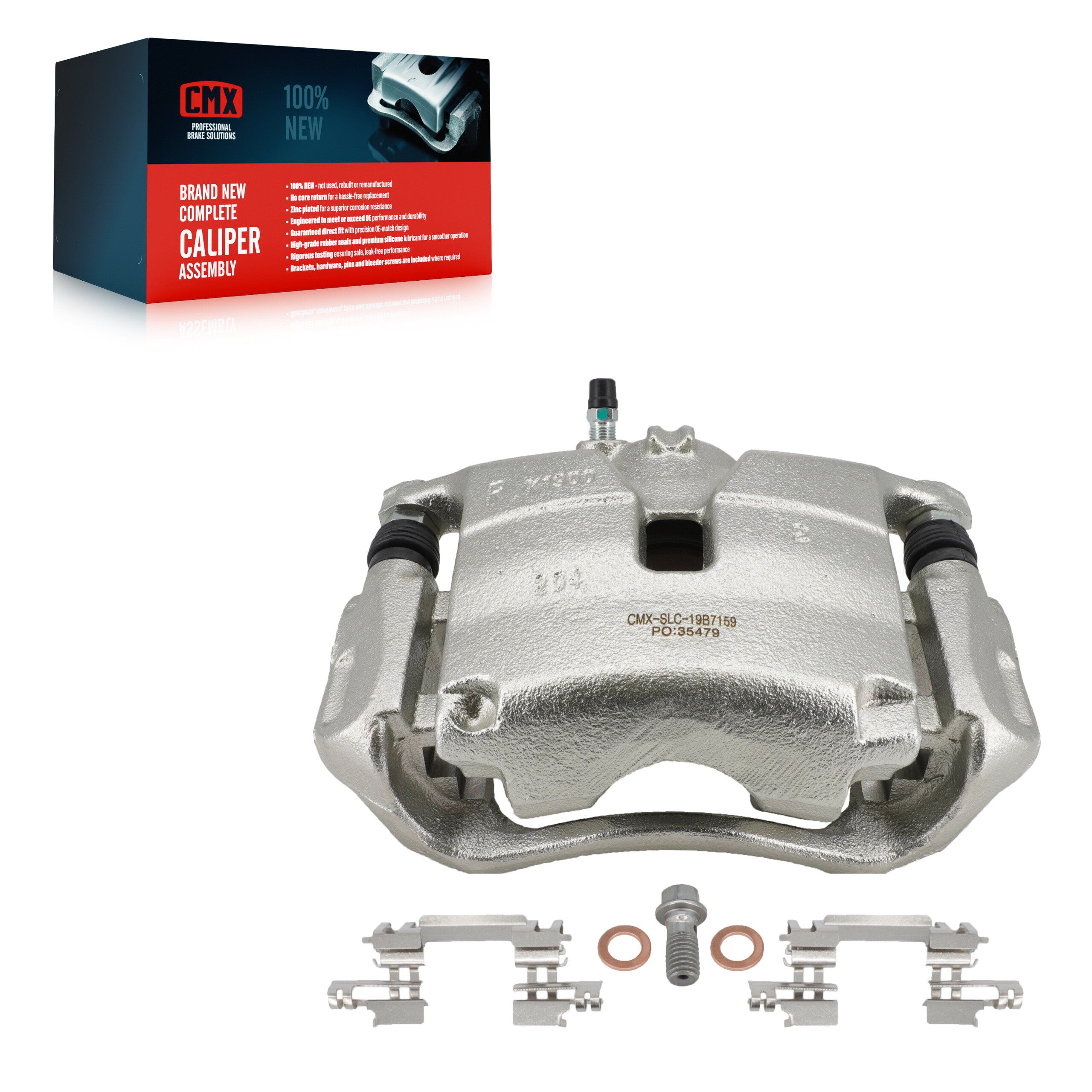 CMX SLC-19B7159 Disc Brake Caliper for 2014-2018 Mazda CX-3, Mazda 3, Mazda 3 Sport - Front Right