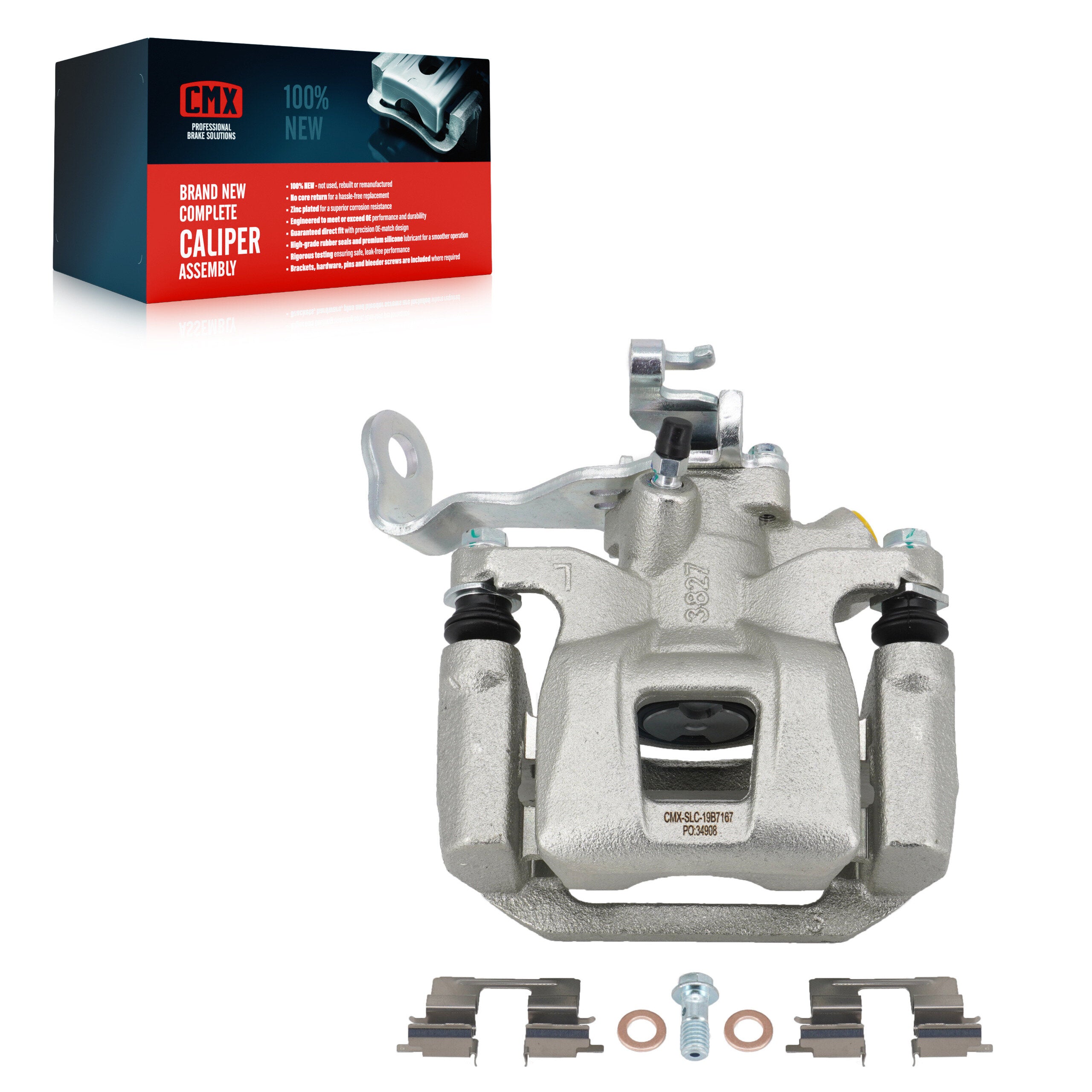 CMX SLC-19B7167 Disc Brake Caliper for 2014-2015 Mazda 6 - Rear Left