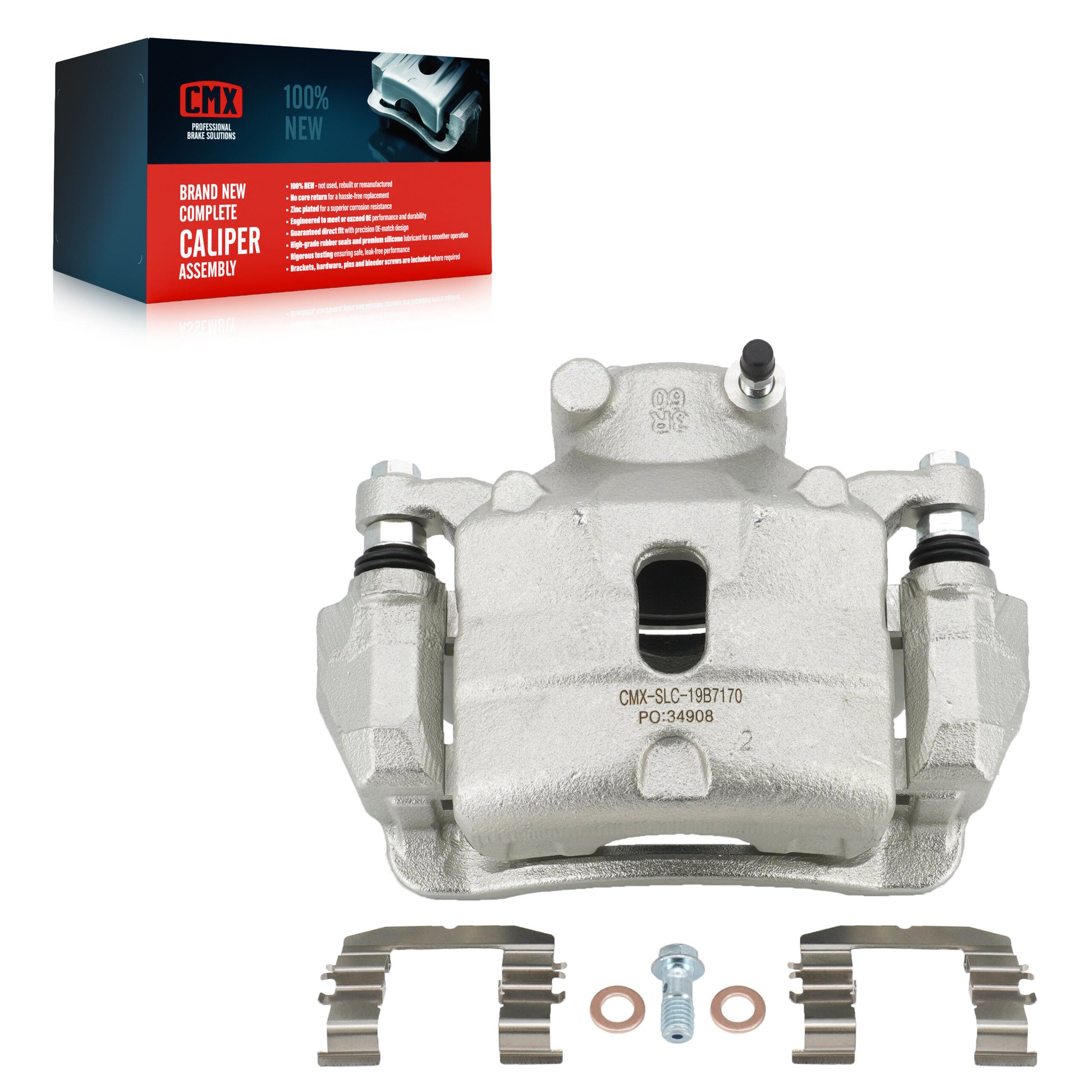 CMX SLC-19B7170 Disc Brake Caliper for 2014-2020 Kia Optima, Hyundai Sonata - Front Left, Front Right