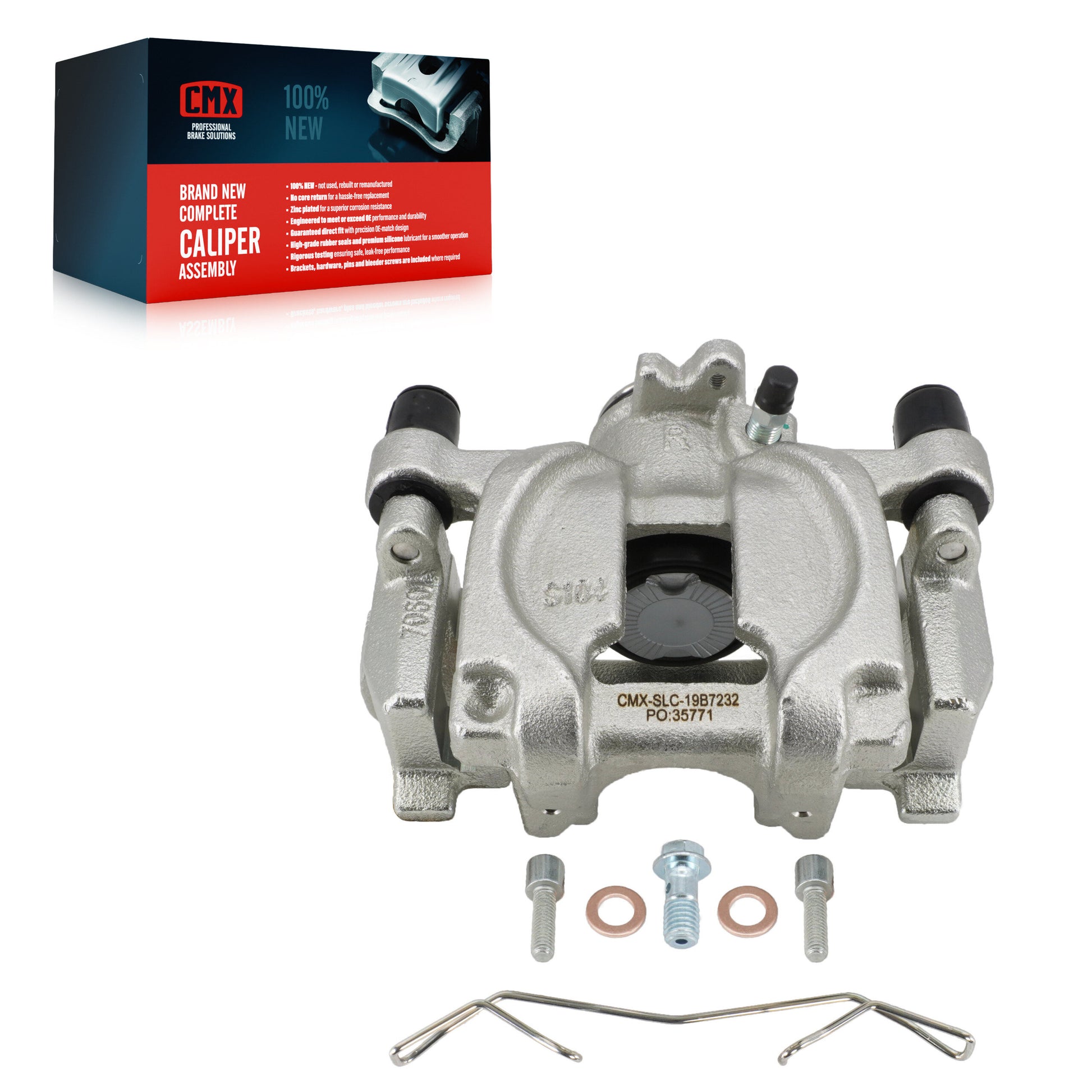 CMX SLC-19B7232 Disc Brake Caliper for 2015-2022 Subaru WRX, Subaru Legacy, Subaru Outback - Rear Right