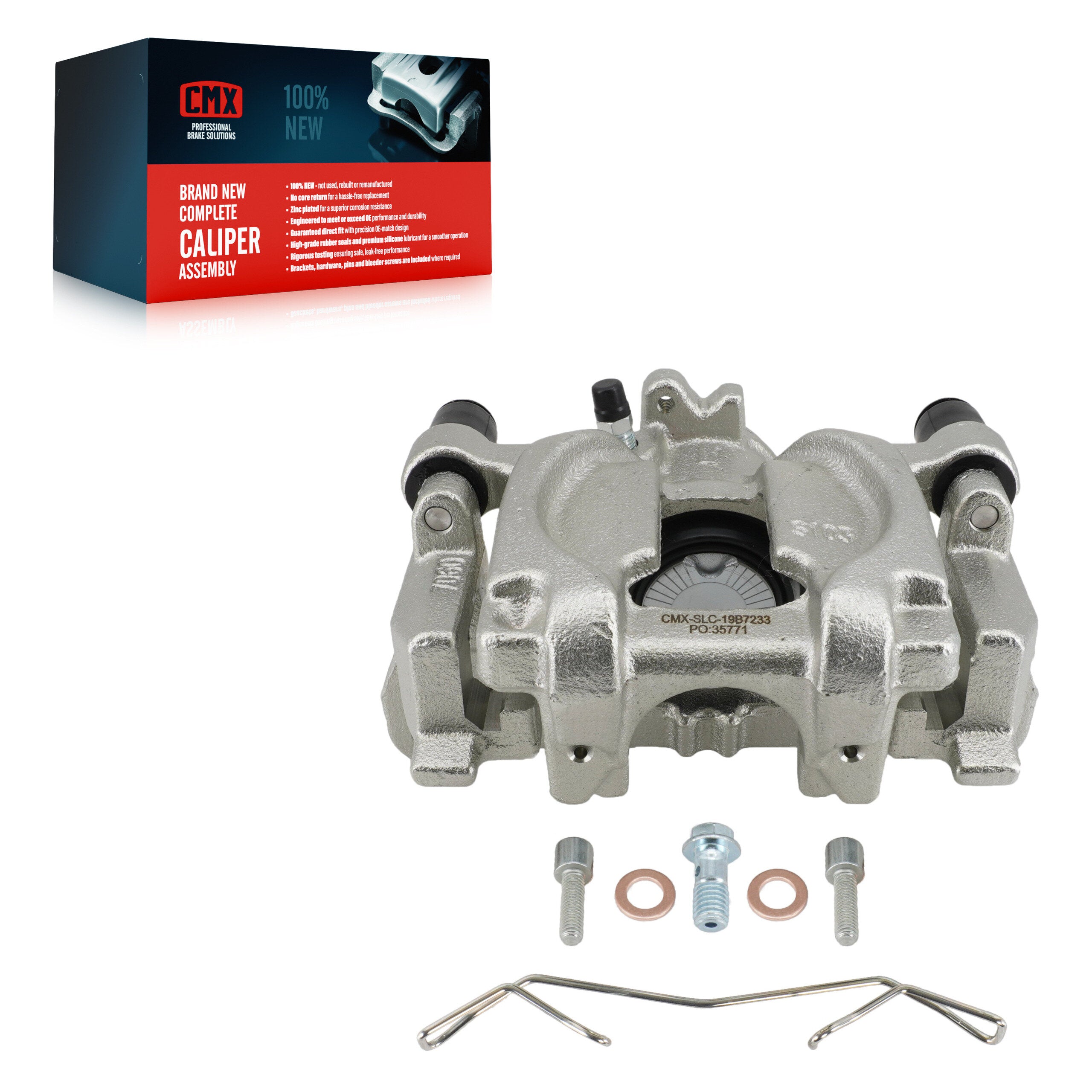 CMX SLC-19B7233 Disc Brake Caliper for 2015-2022 Subaru WRX, Subaru Legacy, Subaru Outback - Rear Left