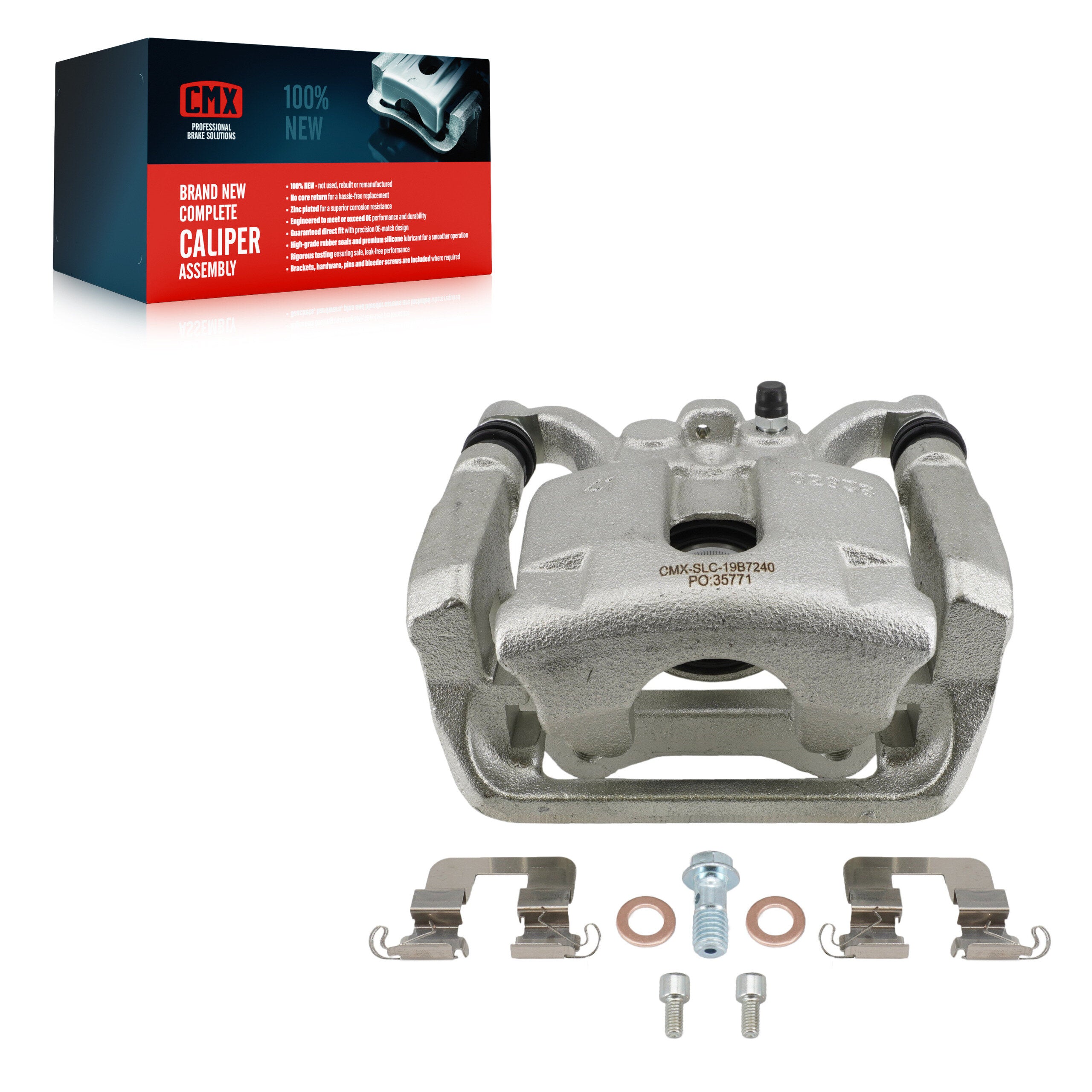 CMX SLC-19B7240 Disc Brake Caliper for 2015-2020 Acura TLX - Rear Right