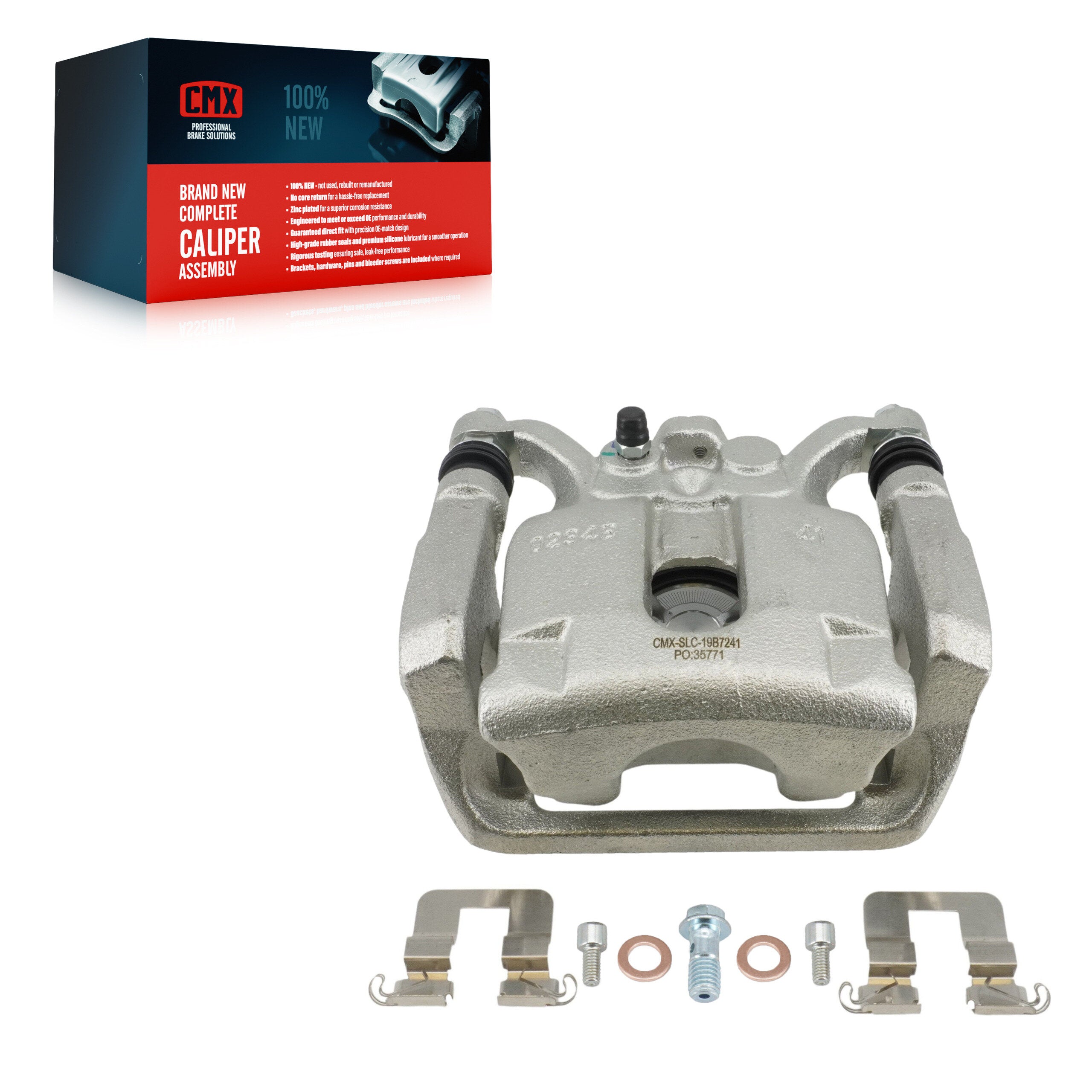 CMX SLC-19B7241 Disc Brake Caliper for 2015-2020 Acura TLX - Rear Left