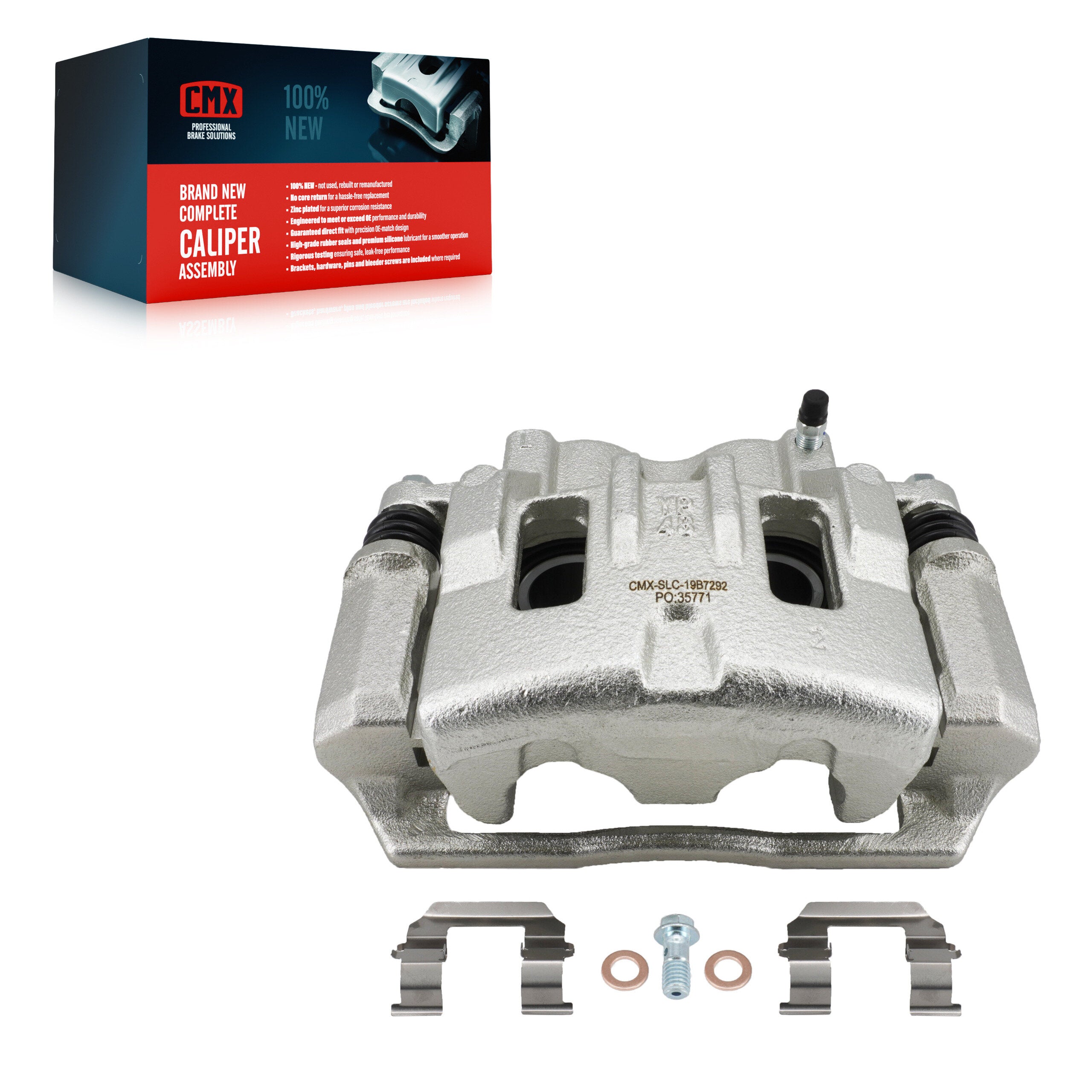 CMX SLC-19B7292 Disc Brake Caliper for 2015-2021 Kia Sedona - Front Left