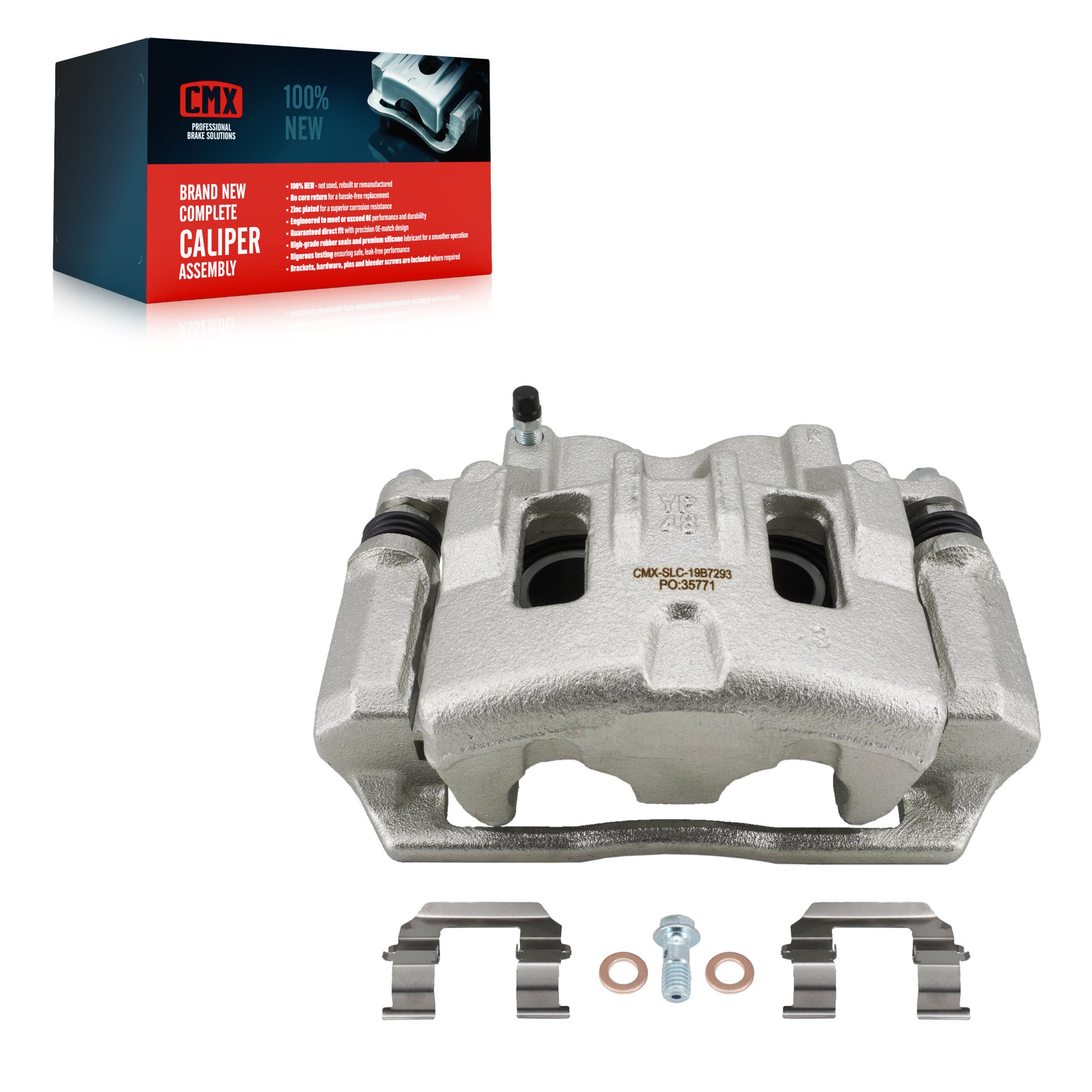 CMX SLC-19B7293 Disc Brake Caliper for 2015-2021 Kia Sedona - Front Right