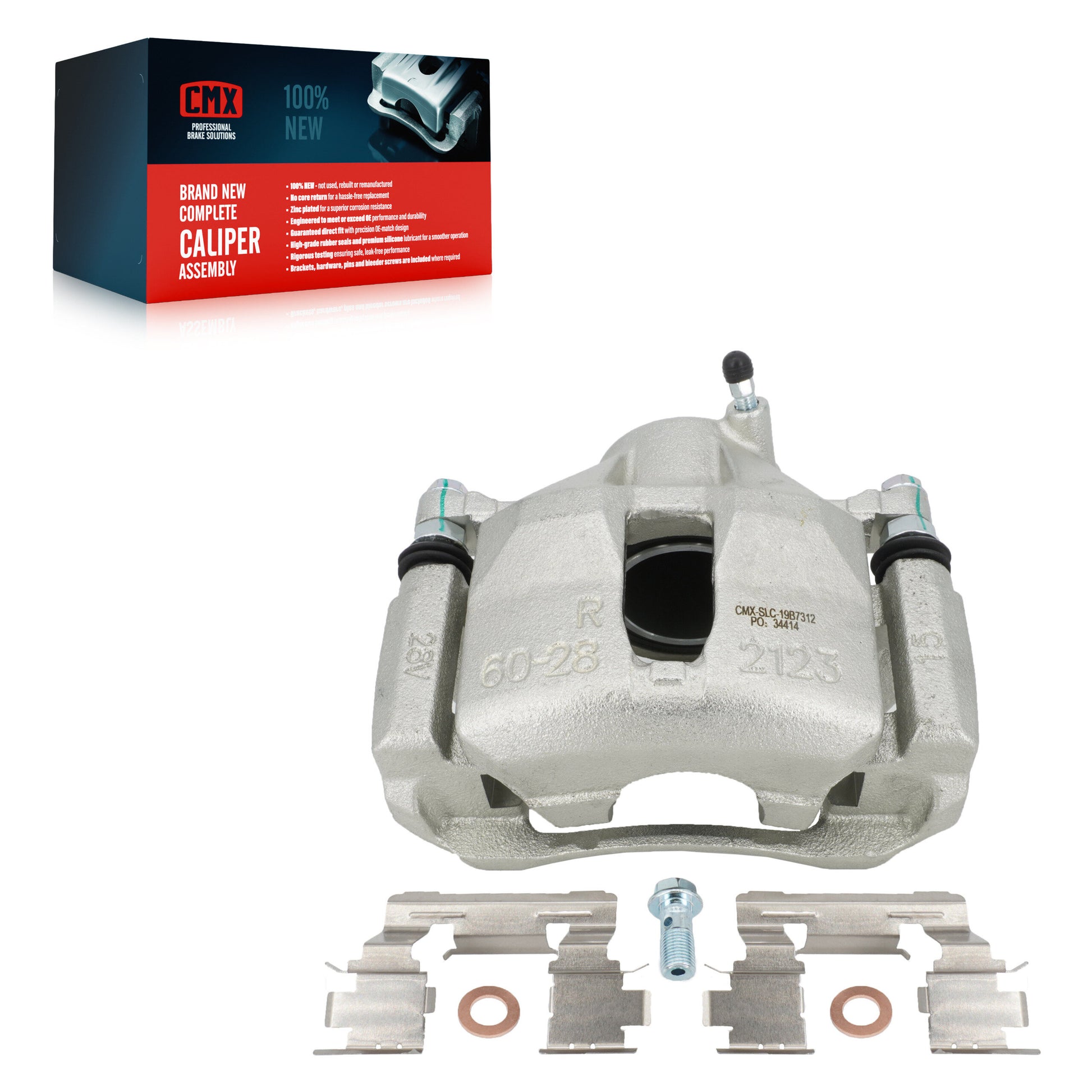 CMX SLC-19B7312 Disc Brake Caliper for 2014-2015 Lexus IS250 - Front Right