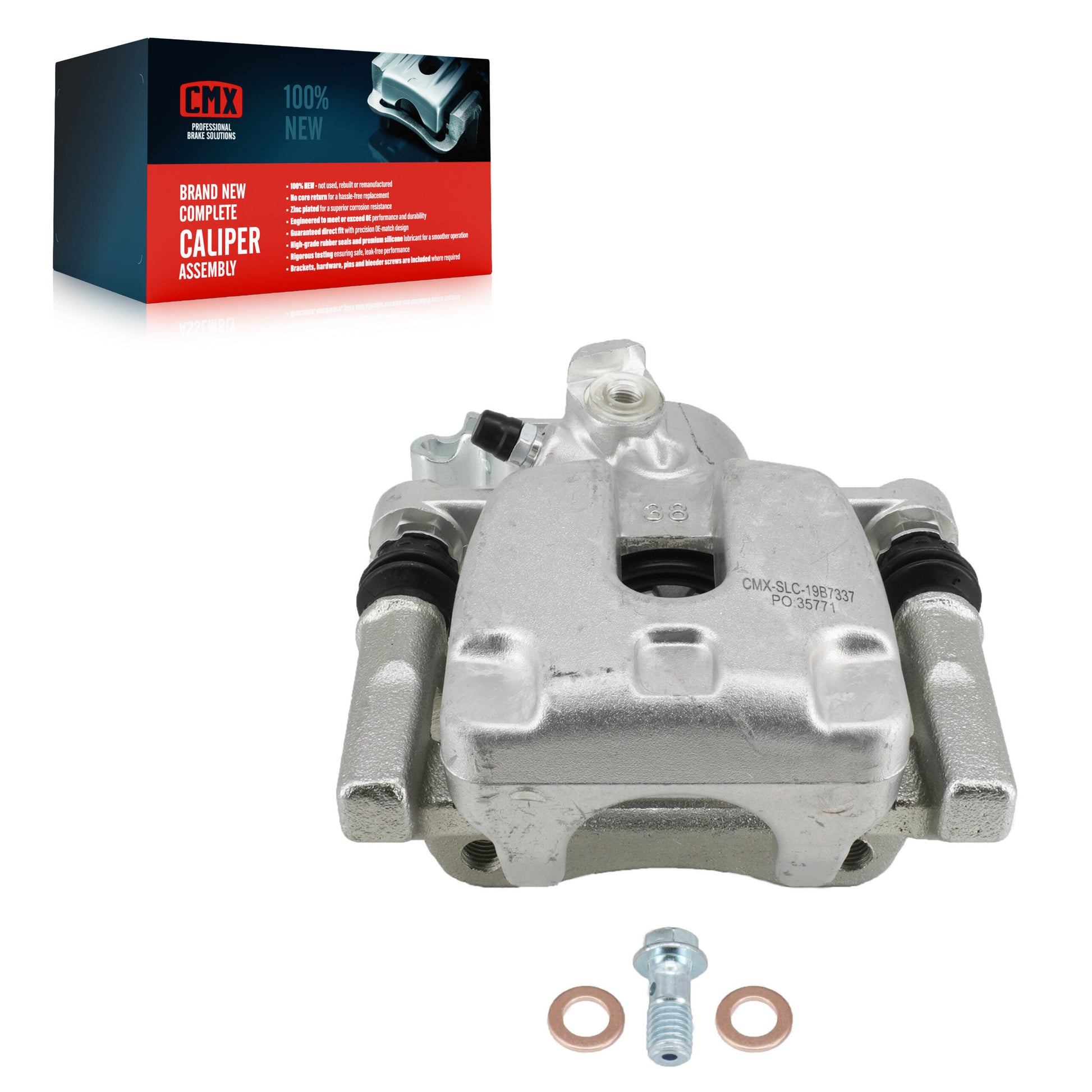 CMX SLC-19B7337 Disc Brake Caliper for 2015-2019 Volkswagen Golf Alltrack, Volkswagen Golf, Volkswagen Golf SportWagen - Rear Right