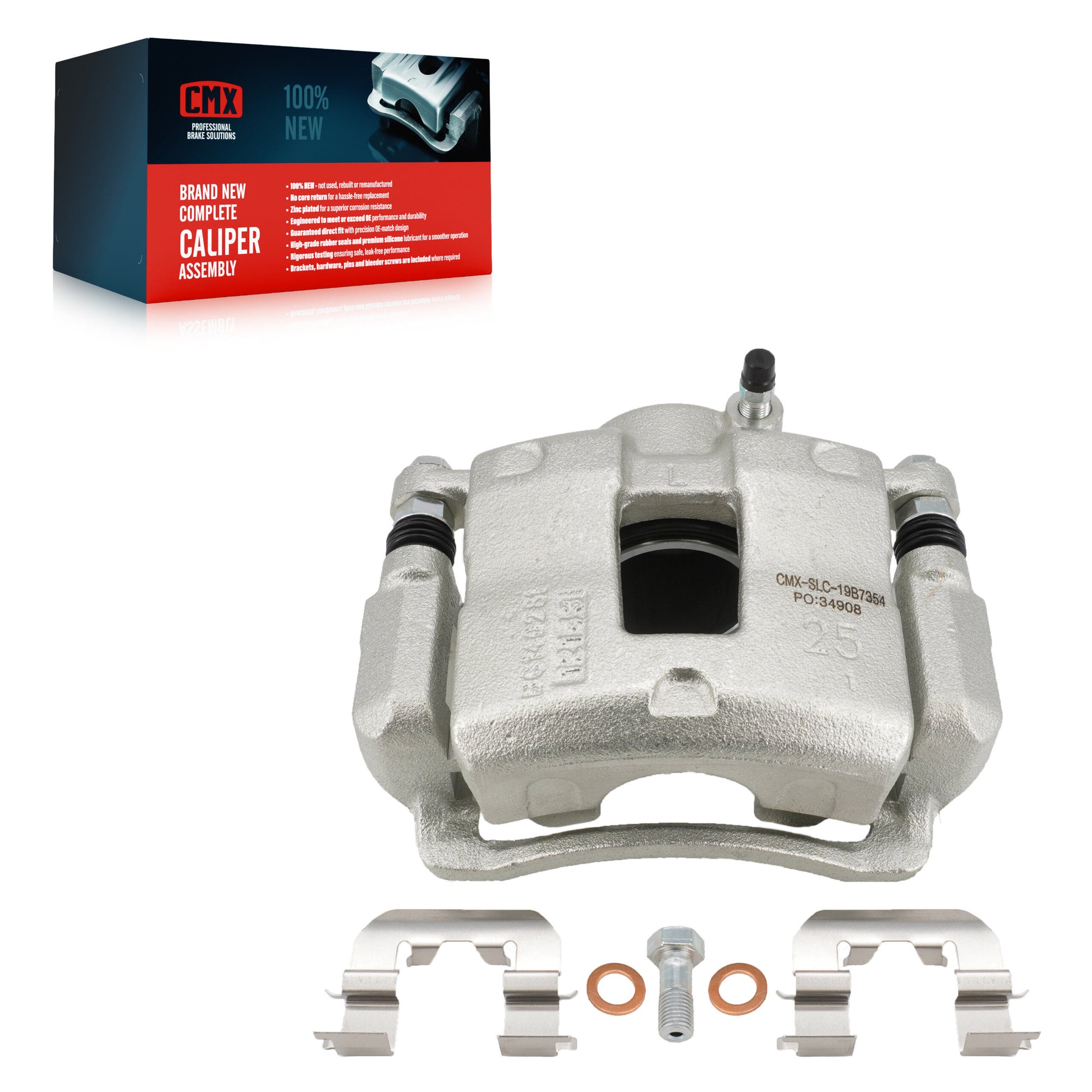 CMX SLC-19B7354 Disc Brake Caliper for 2017-2020 Hyundai Elantra - Front Left