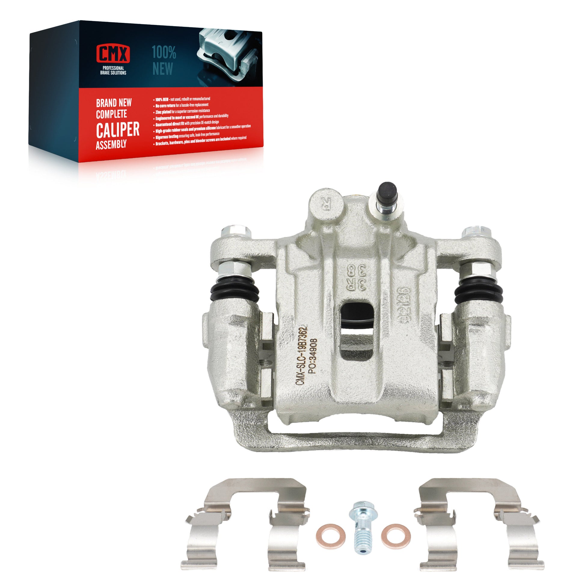 CMX SLC-19B7362 Disc Brake Caliper for 2016-2019 Hyundai Sonata, Kia Optima - Rear Right