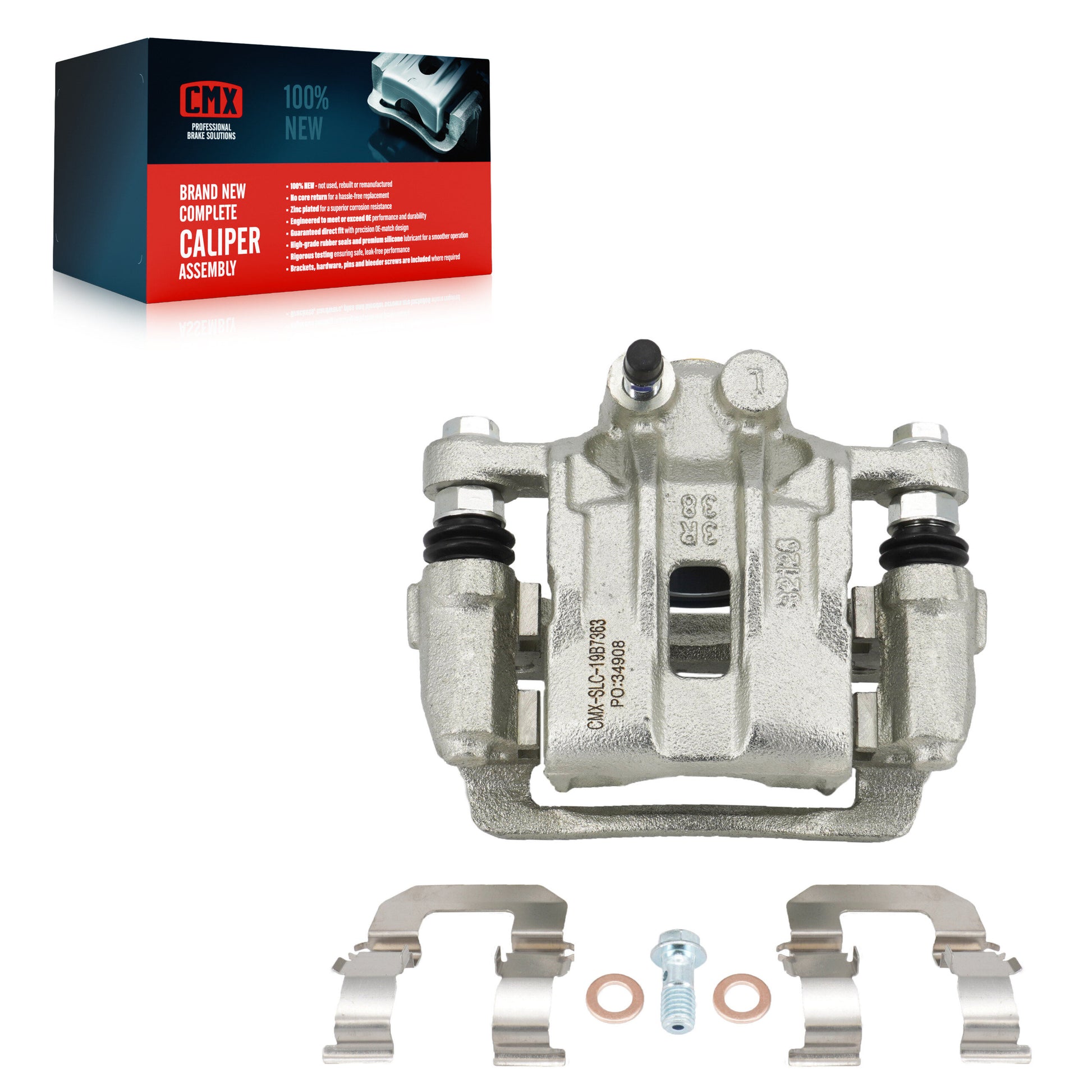 CMX SLC-19B7363 Disc Brake Caliper for 2016-2019 Hyundai Sonata, Kia Optima - Rear Left