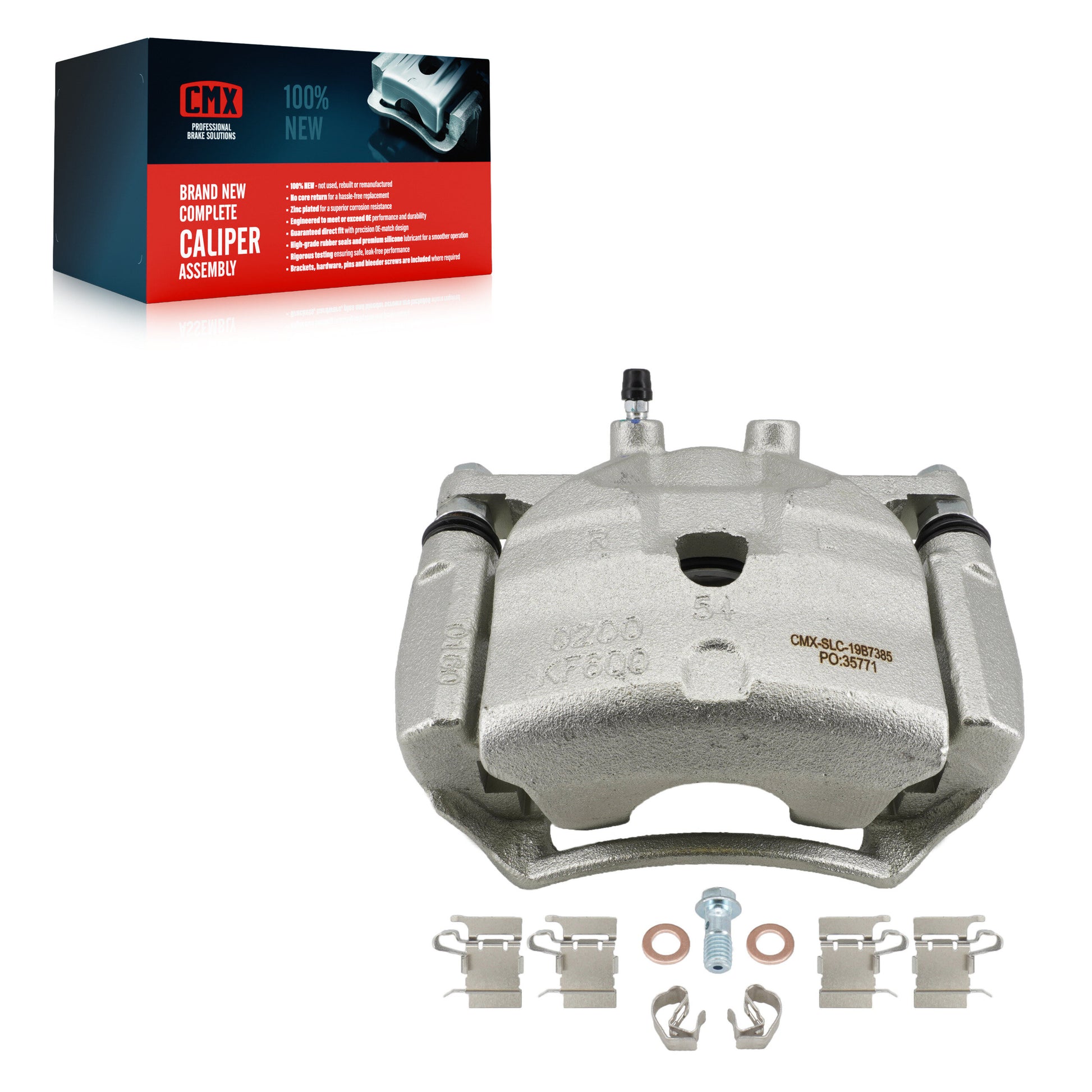 CMX SLC-19B7385 Disc Brake Caliper for 2014-2017 Mazda 3, Mazda 3 Sport - Front Right