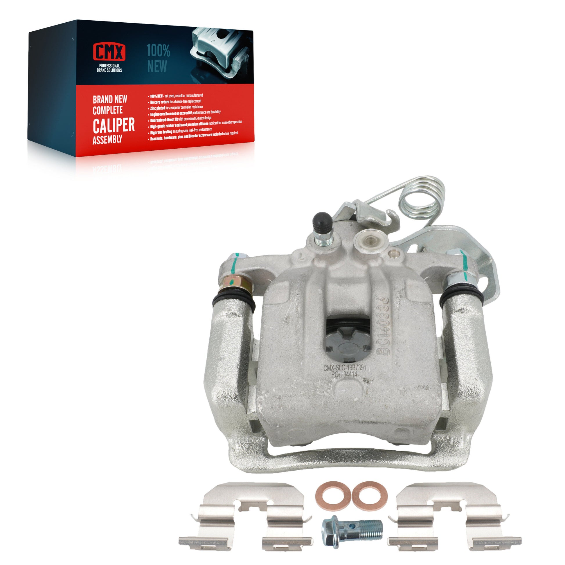 CMX SLC-19B7391 Disc Brake Caliper for 2017-2020 Hyundai Elantra - Rear Left