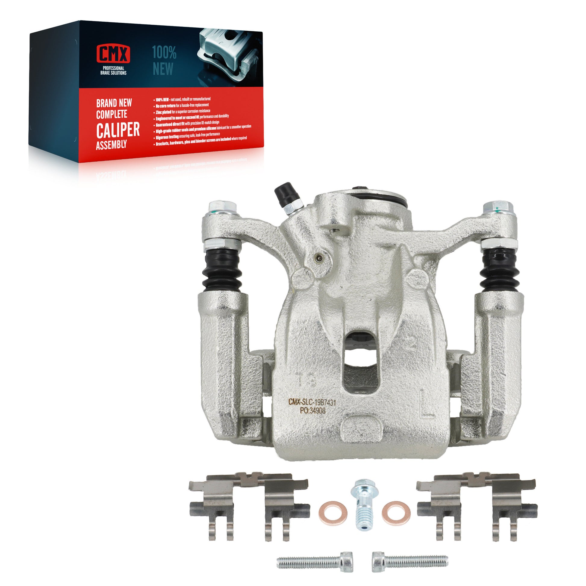 CMX SLC-19B7431 Disc Brake Caliper for 2016-2025 Mazda CX-5 - Rear Left