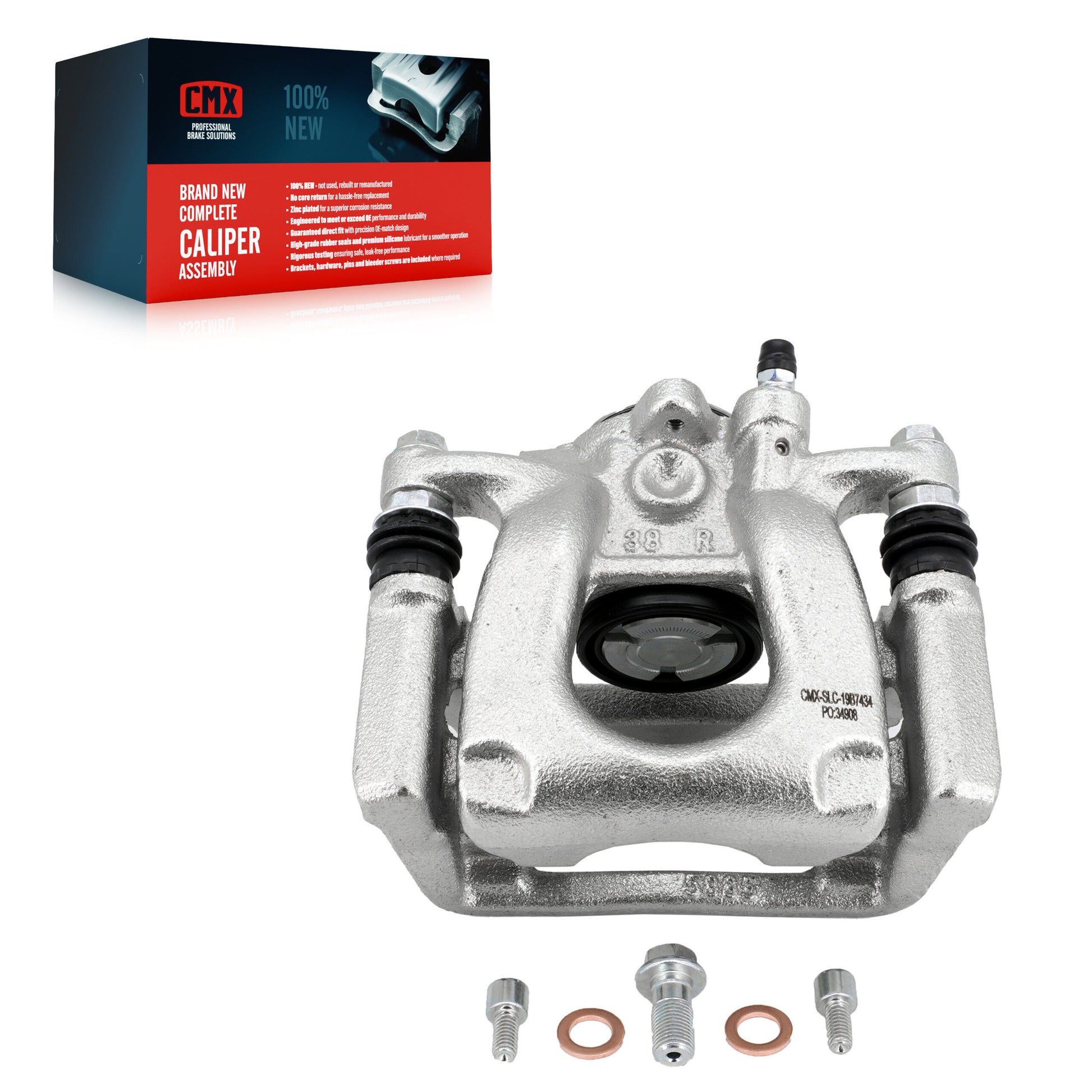 CMX SLC-19B7434 Disc Brake Caliper for 2016-2021 Mazda 6 - Rear Right