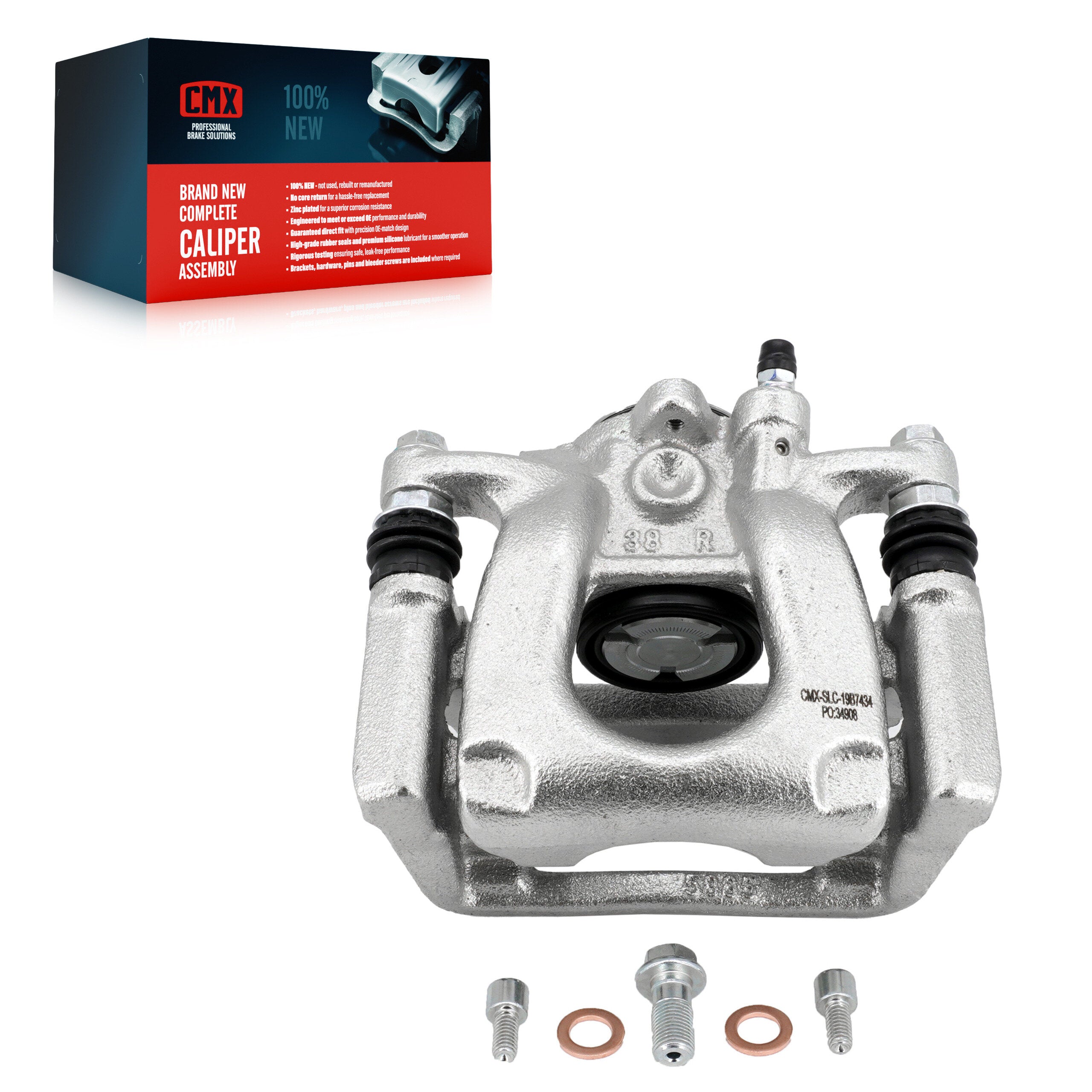 CMX SLC-19B7434 Disc Brake Caliper for 2016-2021 Mazda 6 - Rear Right