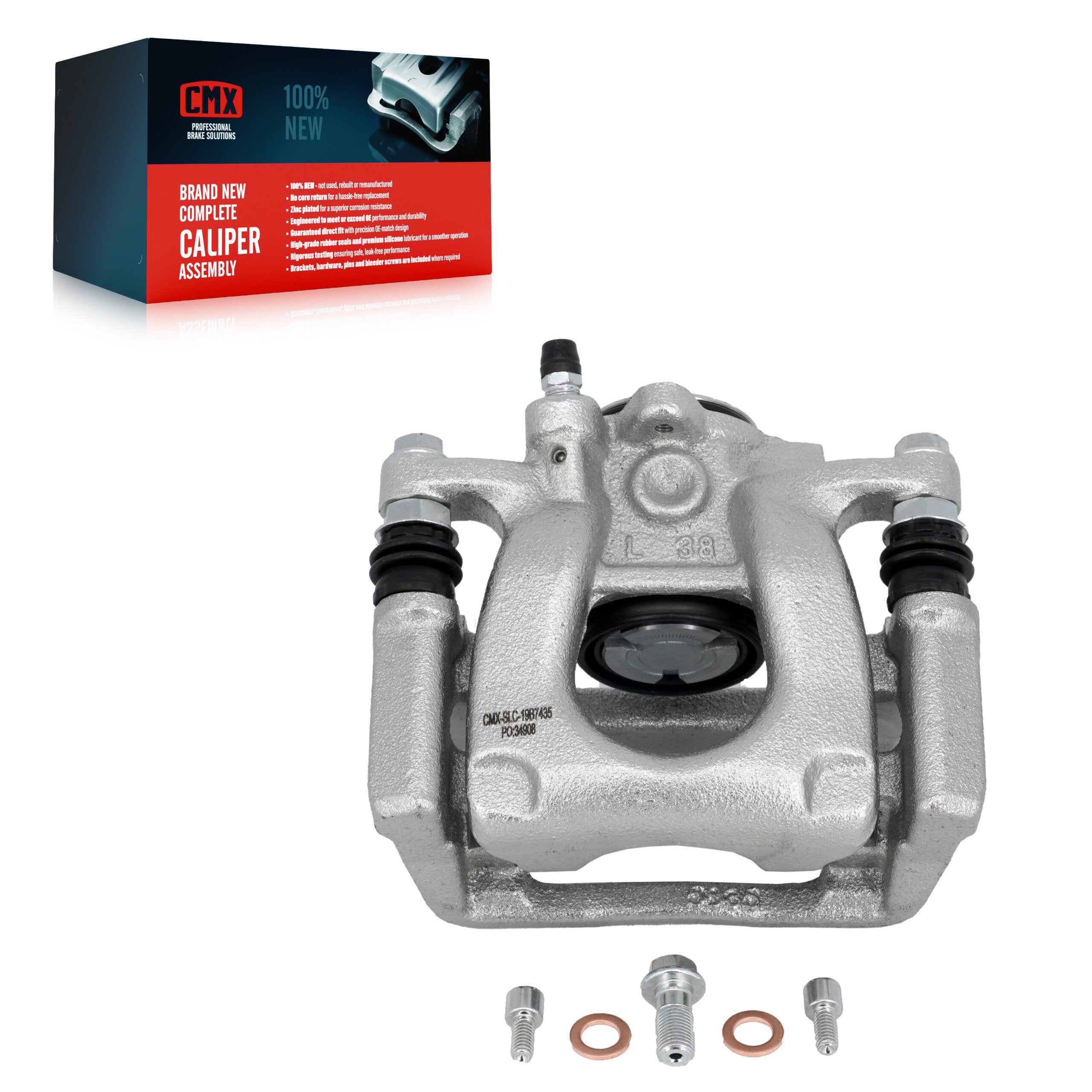 CMX SLC-19B7435 Disc Brake Caliper for 2016-2021 Mazda 6 - Rear Left