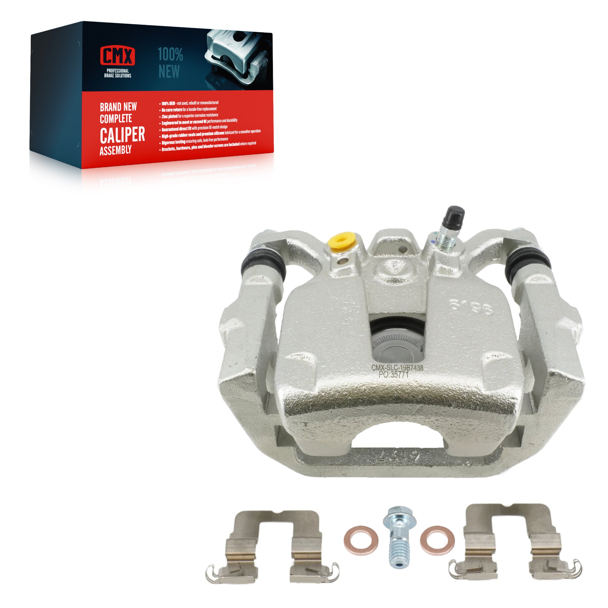 CMX SLC-19B7438 Disc Brake Caliper for 2017-2025 Honda Odyssey, Acura MDX - Rear Right