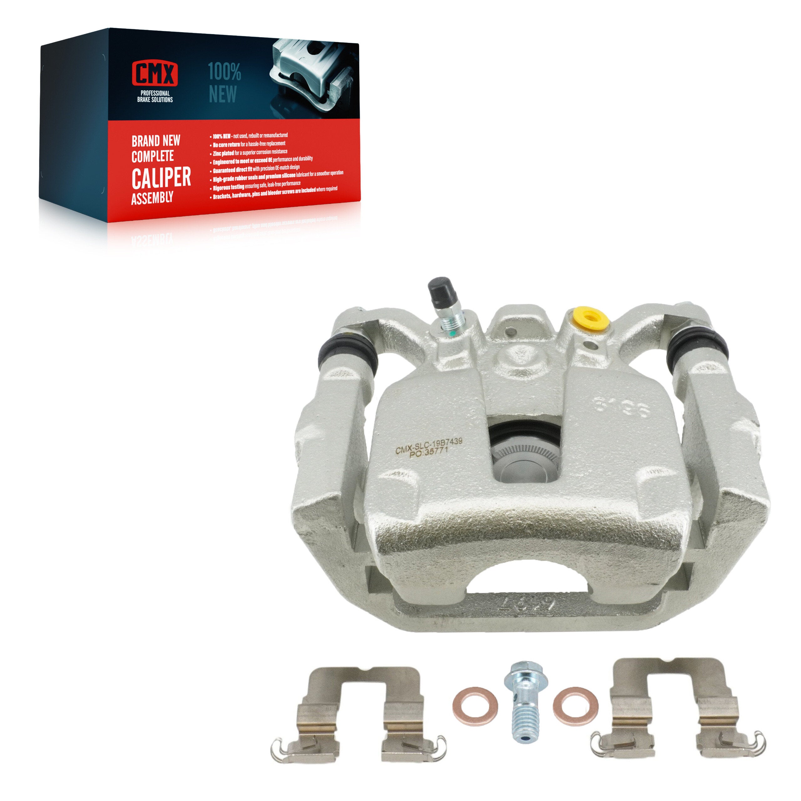 CMX SLC-19B7439 Disc Brake Caliper for 2017-2025 Honda Odyssey, Acura MDX - Rear Left