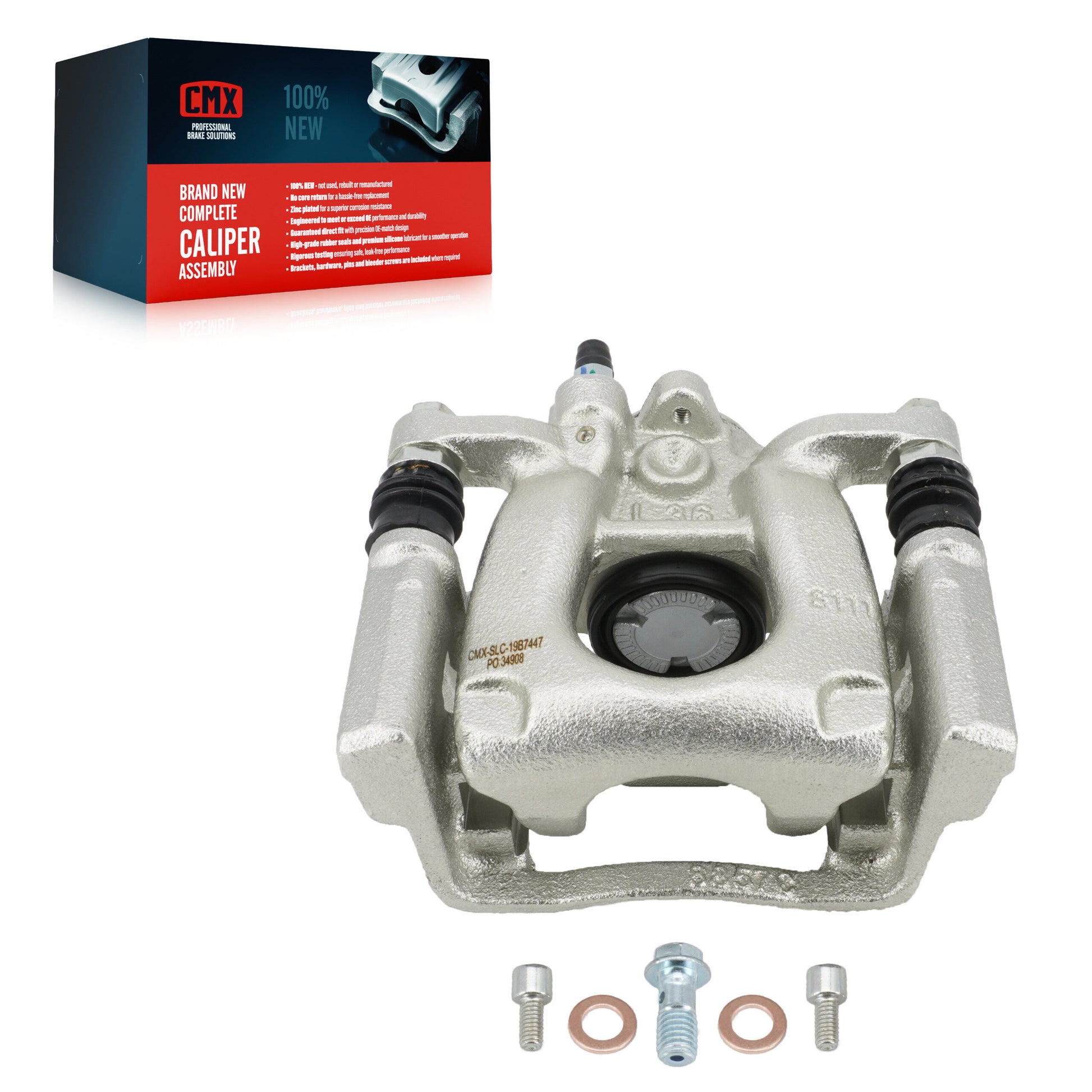 CMX SLC-19B7447 Disc Brake Caliper for 2017-2018 Mazda 3, Mazda 3 Sport - Rear Left