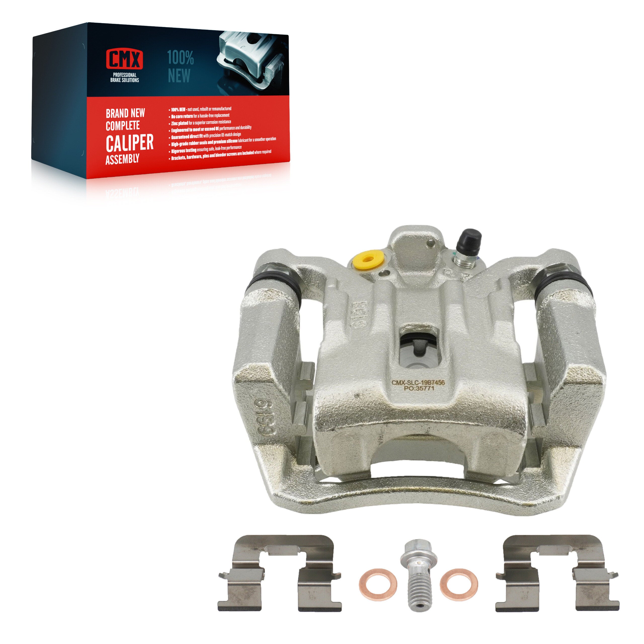 CMX SLC-19B7456 Disc Brake Caliper for 2015-2020 Kia Optima, Hyundai Sonata - Rear Right