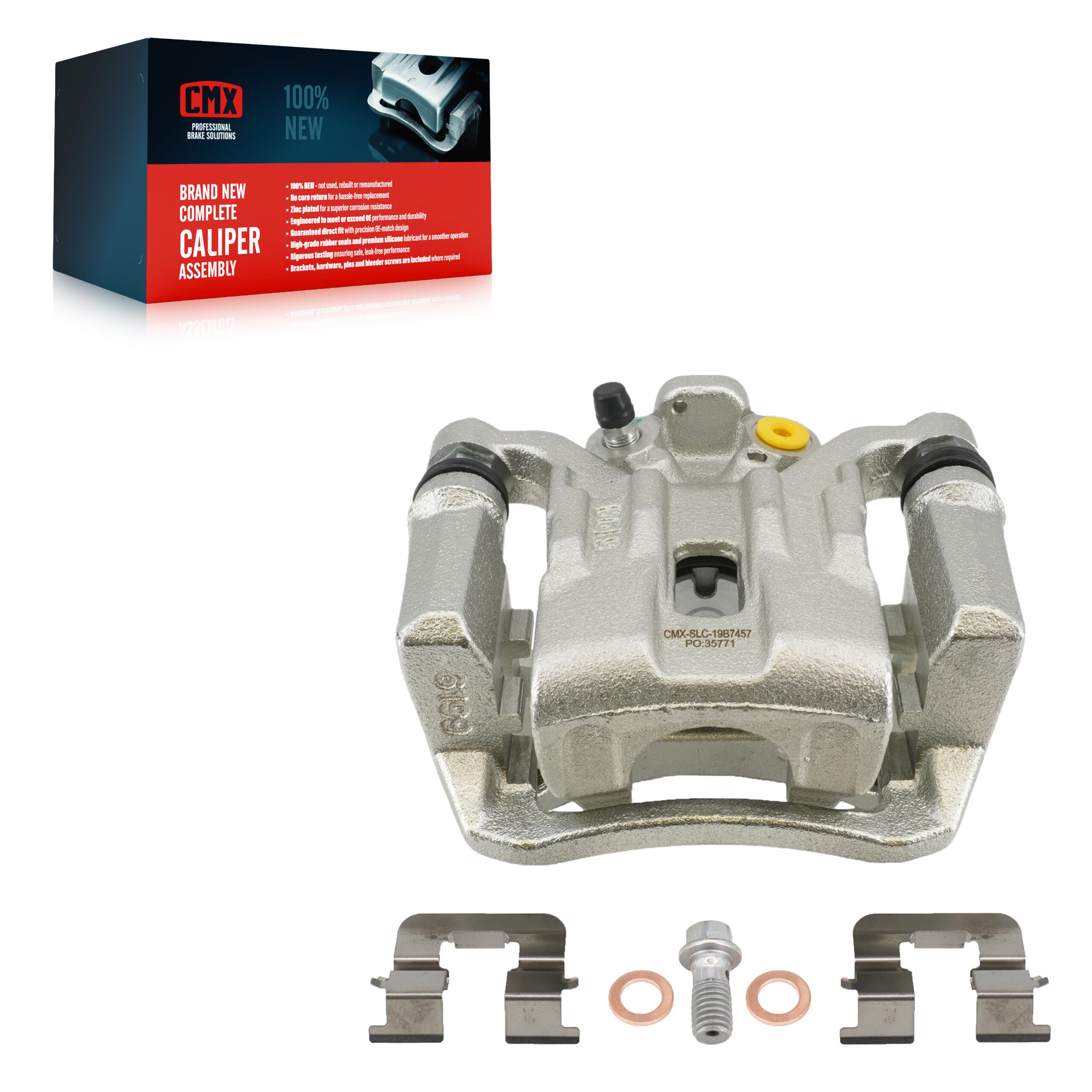CMX SLC-19B7457 Disc Brake Caliper for 2015-2020 Kia Optima, Hyundai Sonata - Rear Left