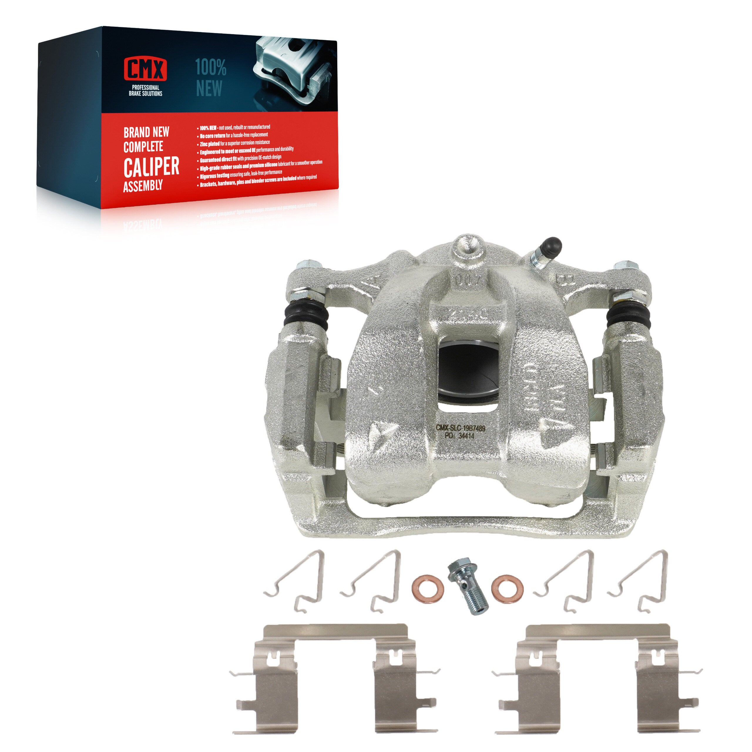 CMX SLC-19B7489 Disc Brake Caliper for 2017-2025 Honda HR-V, Honda CR-V - Front Left
