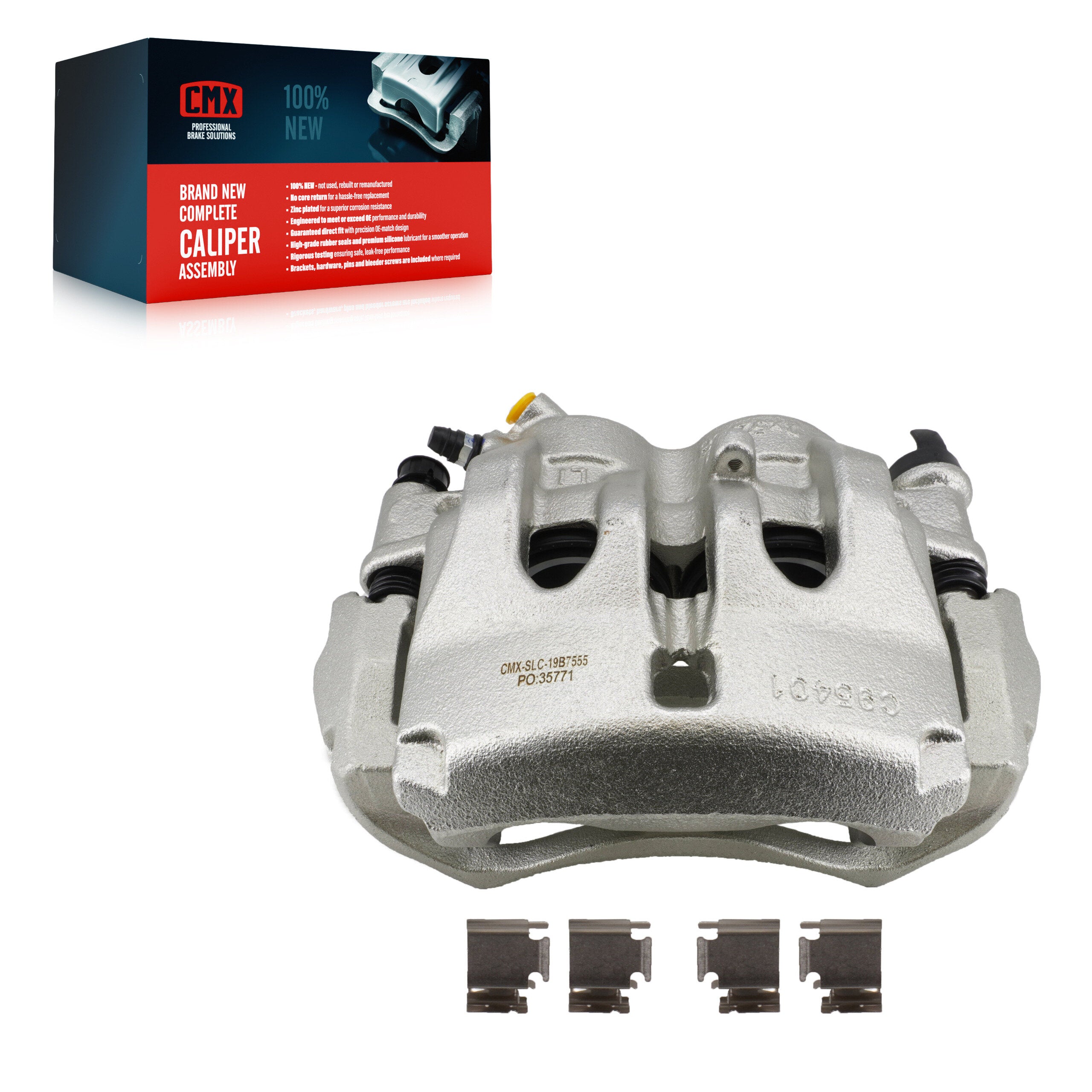 CMX SLC-19B7555 Disc Brake Caliper for 2019-2024 Freightliner Sprinter 1500, Freightliner Sprinter 2500, Freightliner Sprinter 3500 - Front Left