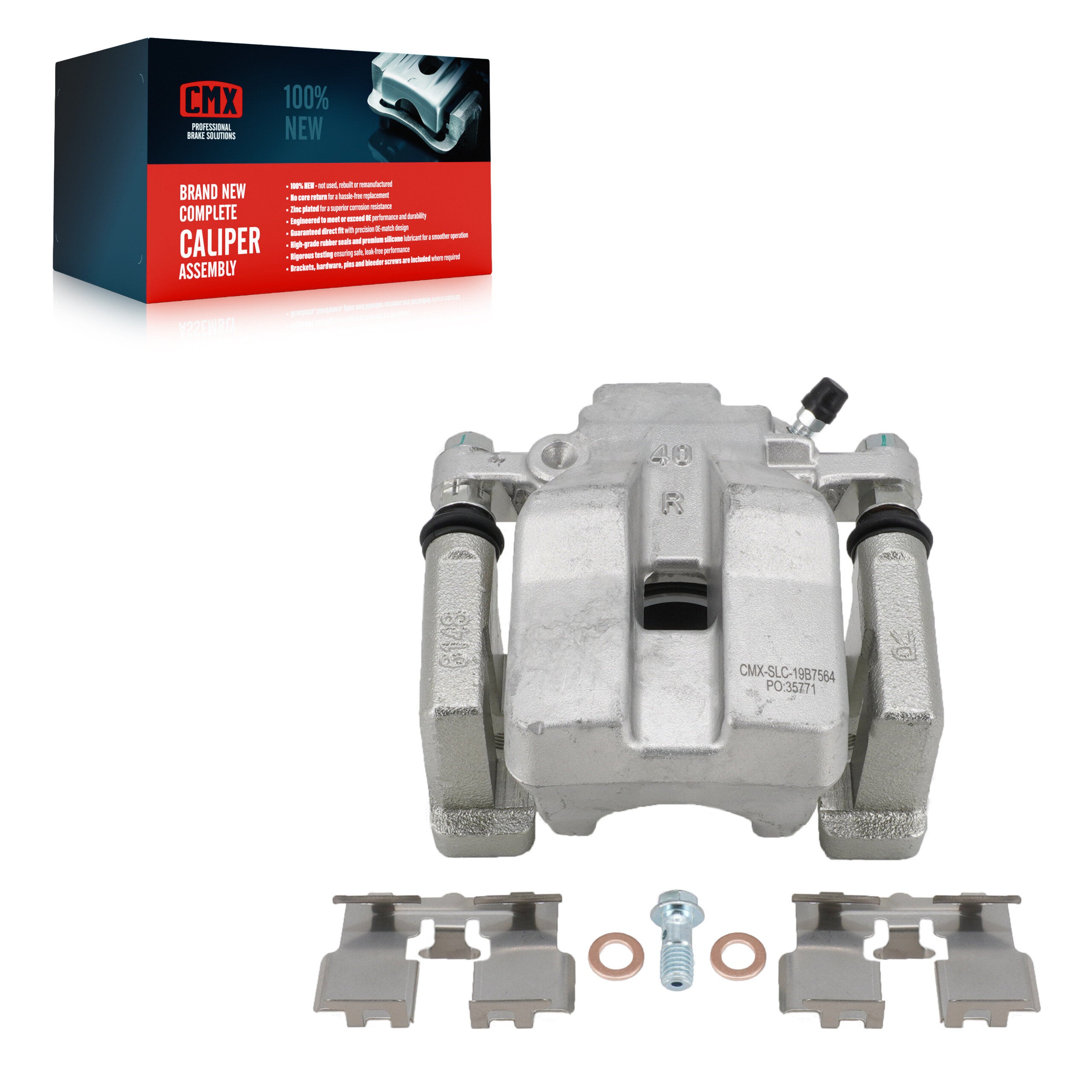CMX SLC-19B7564 Disc Brake Caliper for 2018-2025 Toyota Camry - Rear Right