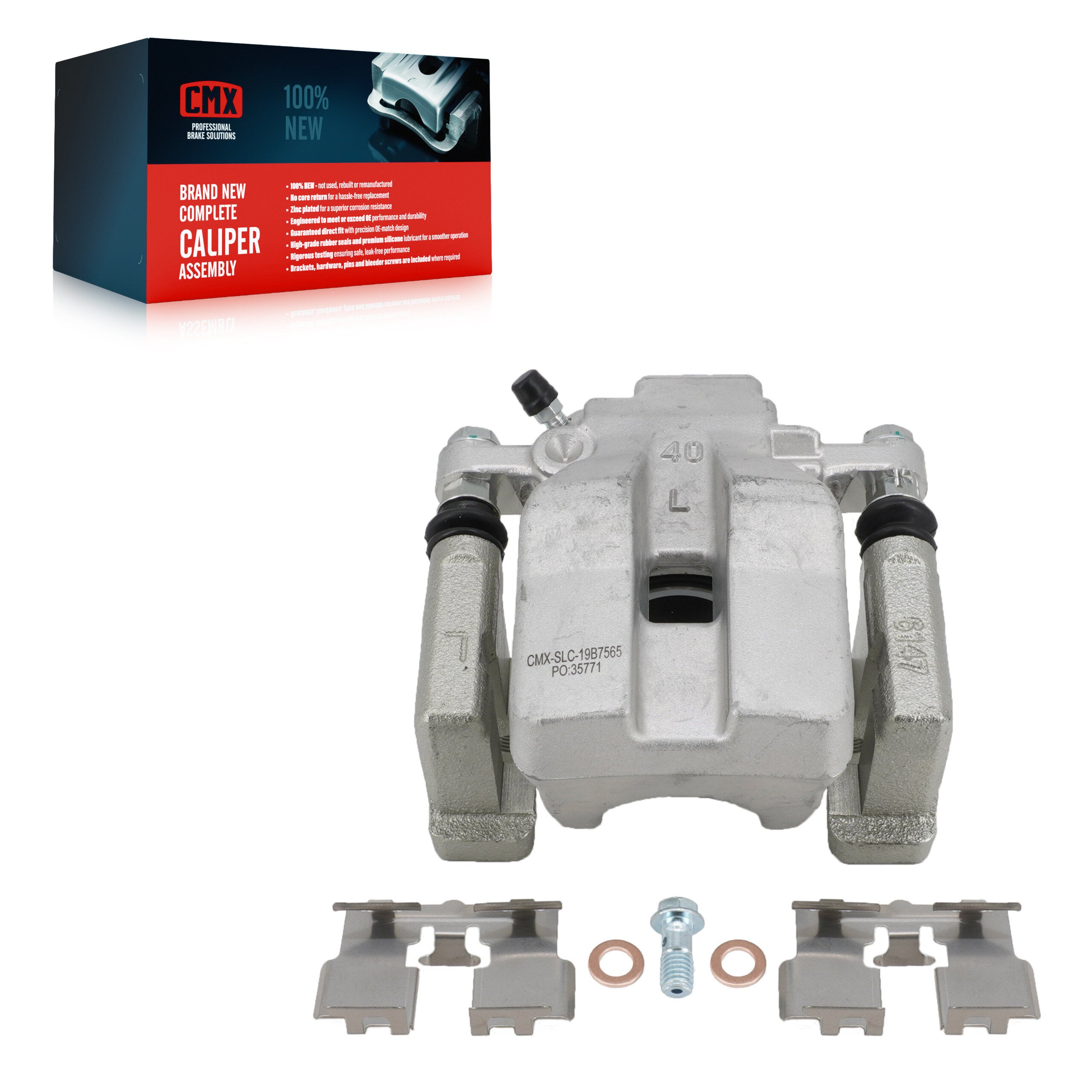 CMX SLC-19B7565 Disc Brake Caliper for 2018-2025 Toyota Camry - Rear Left