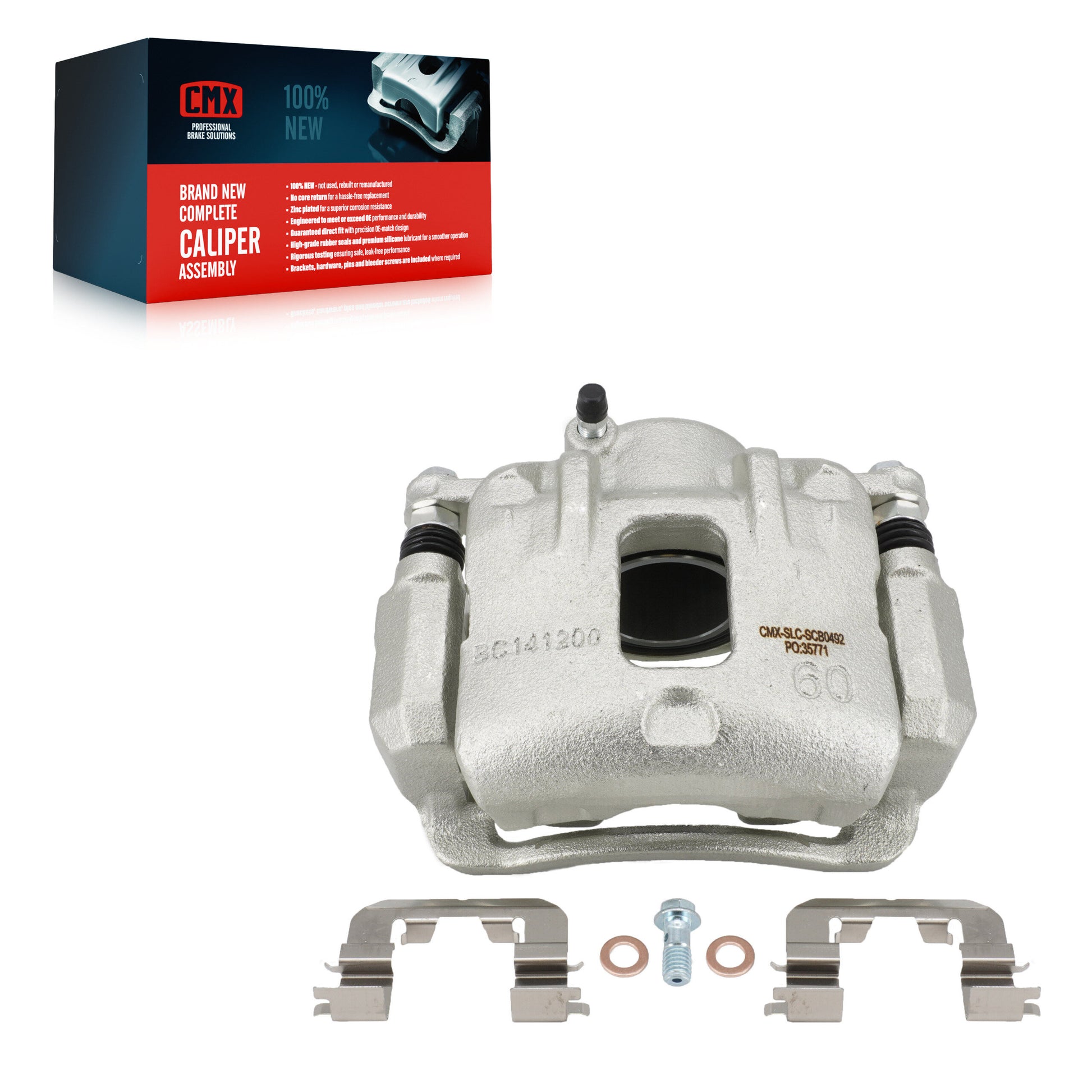 CMX SLC-SCB0492 Disc Brake Caliper for 2014-2017 Kia Rondo - Front Right