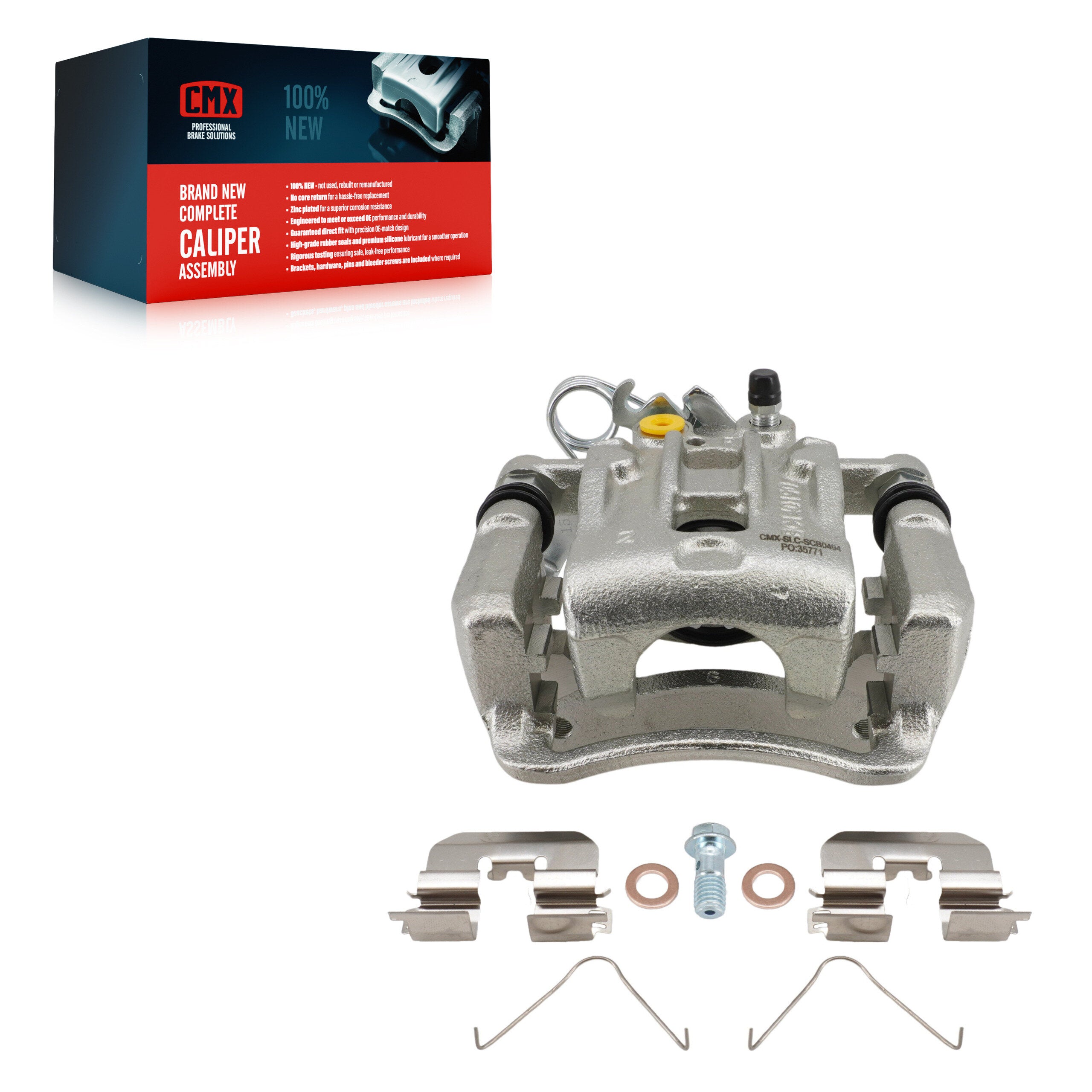 CMX SLC-SCB0494 Disc Brake Caliper for 2014-2017 Kia Rondo - Rear Right