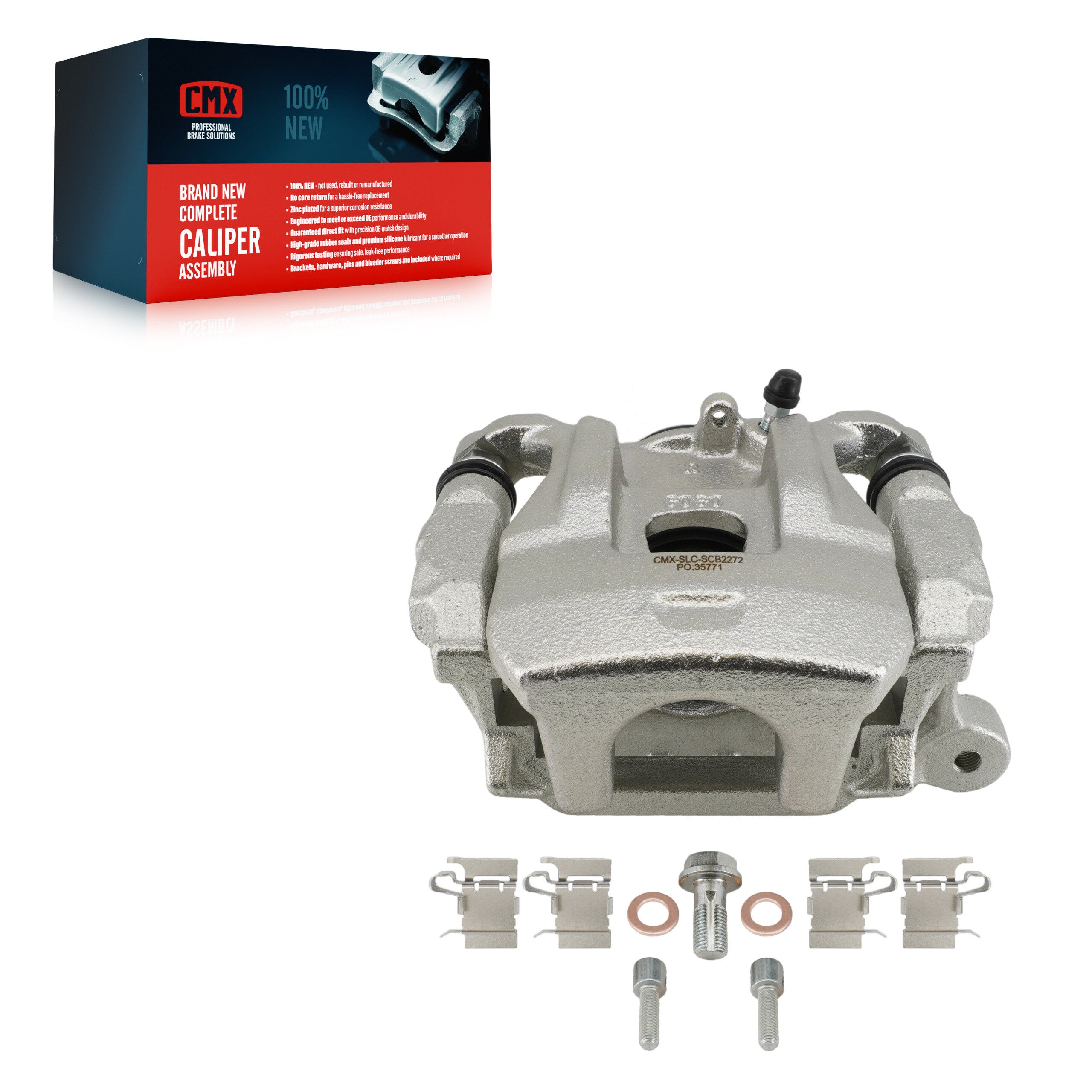 CMX SLC-SCB2272 Disc Brake Caliper for 2017-2024 Mitsubishi Eclipse Cross, Mitsubishi Outlander PHEV, Mitsubishi Outlander - Rear Right