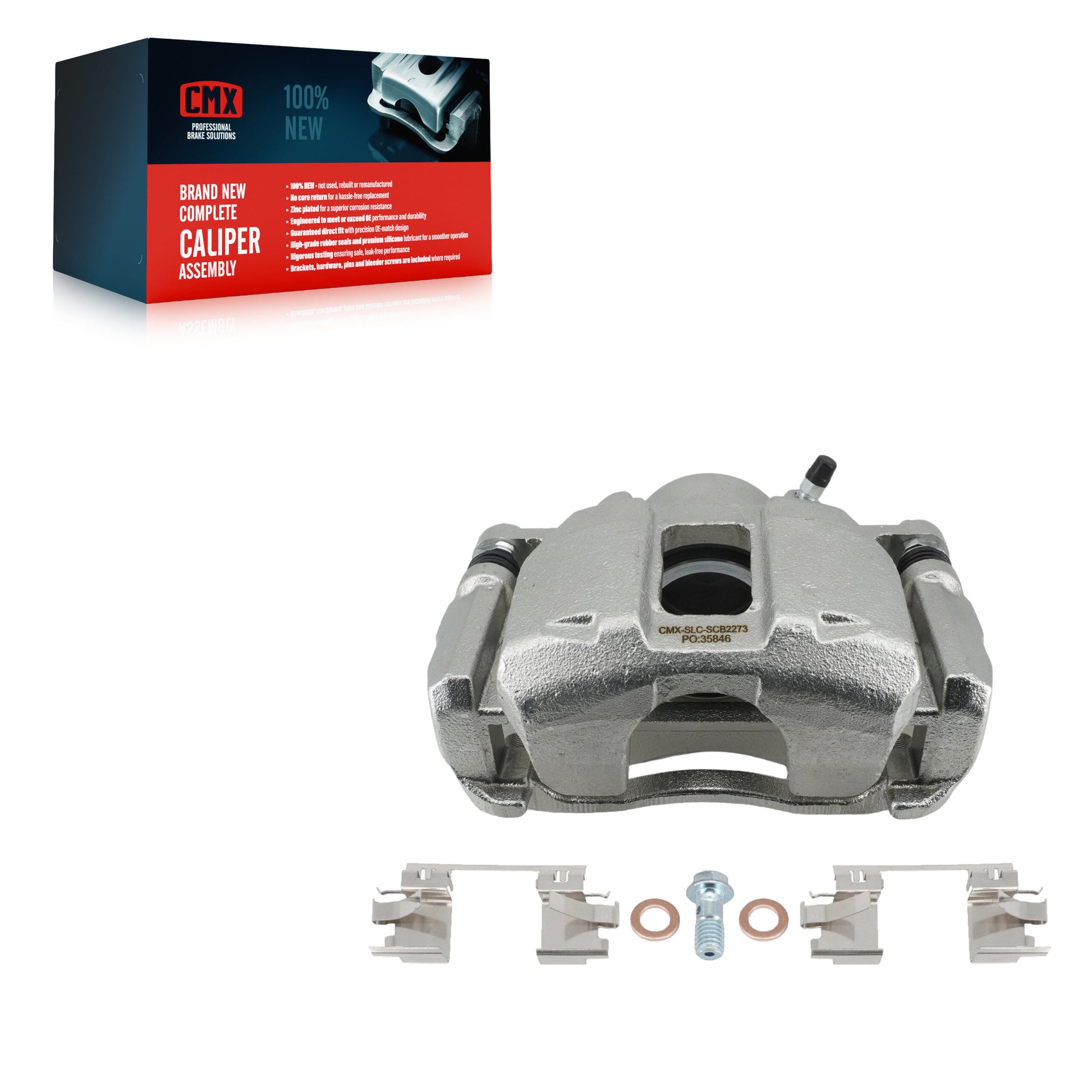 CMX SLC-SCB2273 Disc Brake Caliper for 2018-2024 Mitsubishi Eclipse Cross - Front Left