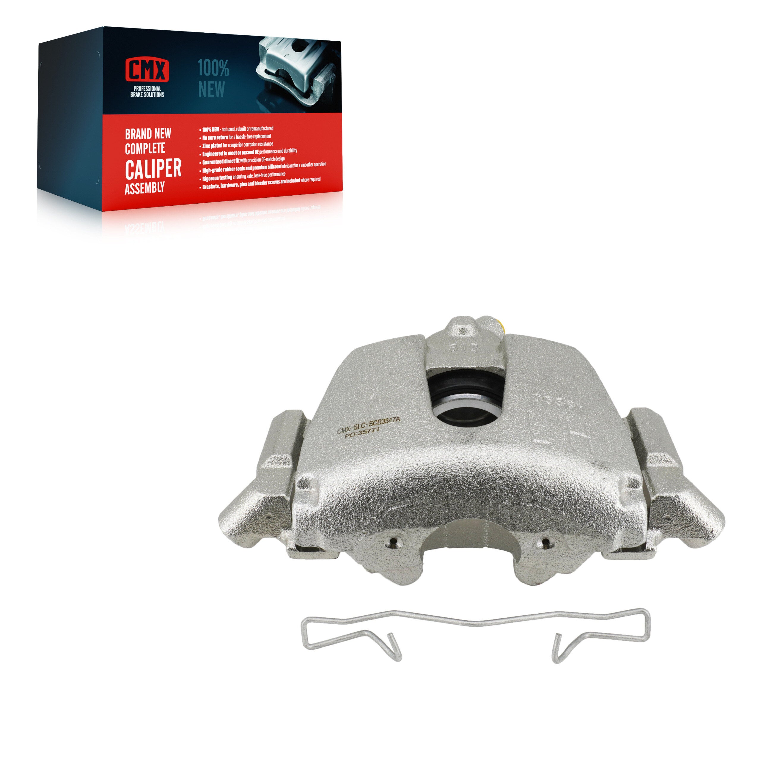 CMX SLC-SCB3347A Disc Brake Caliper for 2013-2019 Ford C-Max, Ford Escape - Front Left