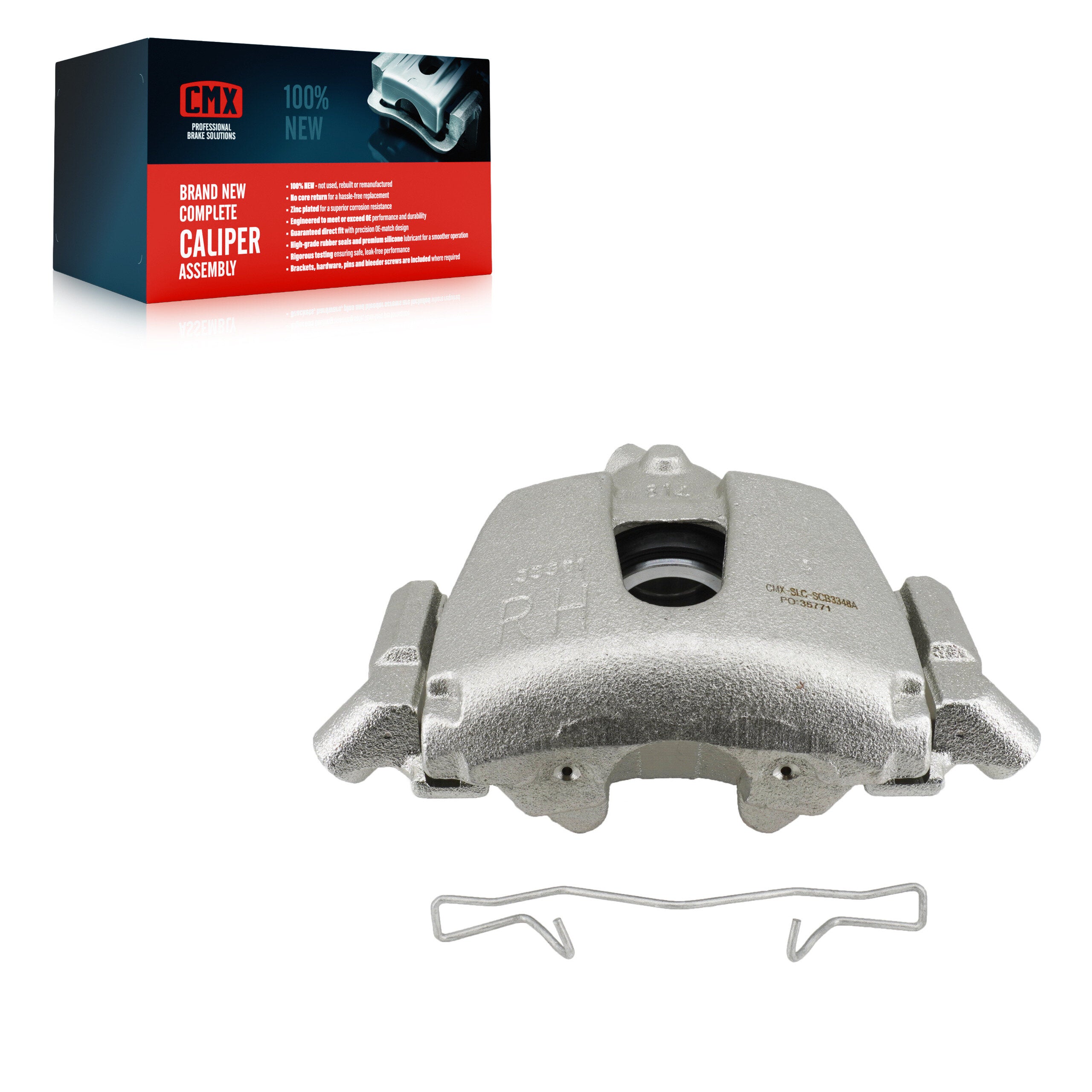 CMX SLC-SCB3348A Disc Brake Caliper for 2013-2019 Ford C-Max, Ford Escape - Front Right