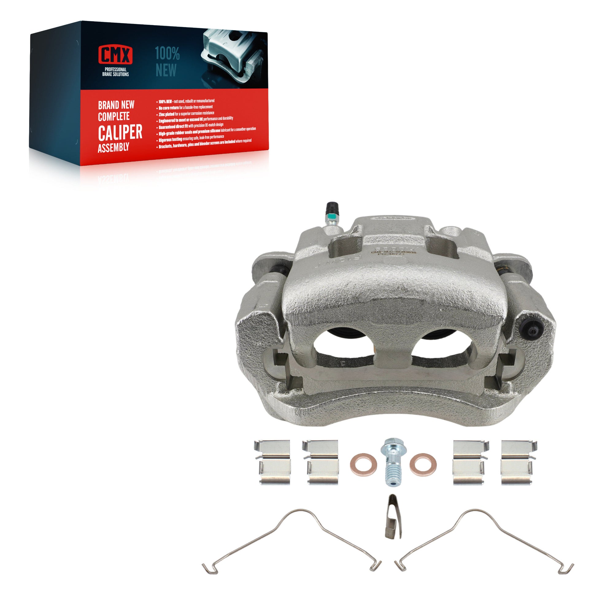 CMX SLC-SCB3638 Disc Brake Caliper for 2016-2025 Mazda CX-5, Mazda CX-9 - Front Right