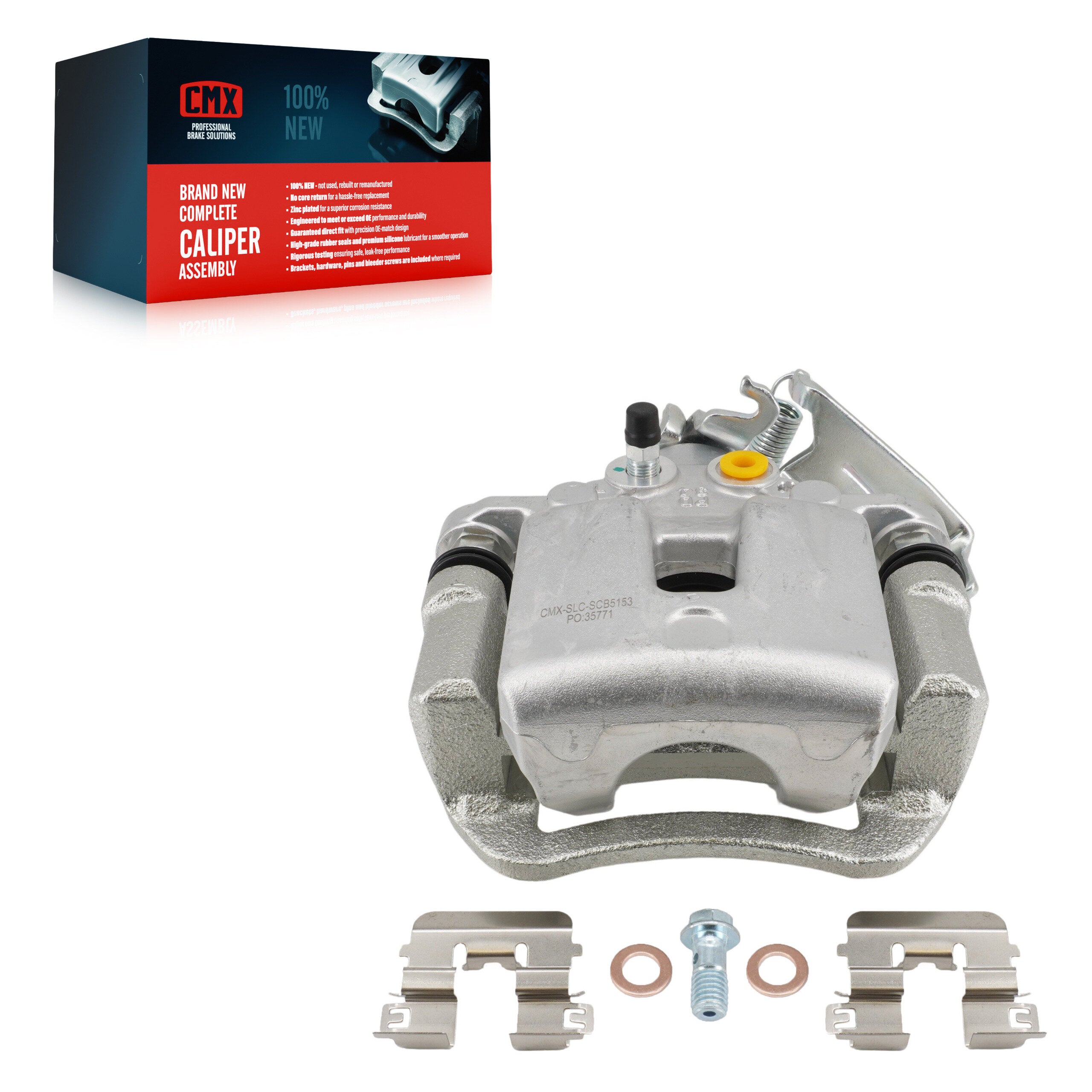 CMX SLC-SCB5153 Disc Brake Caliper for 2018-2023 Kia Forte5, Kia Forte, Hyundai Elantra GT - Rear Left