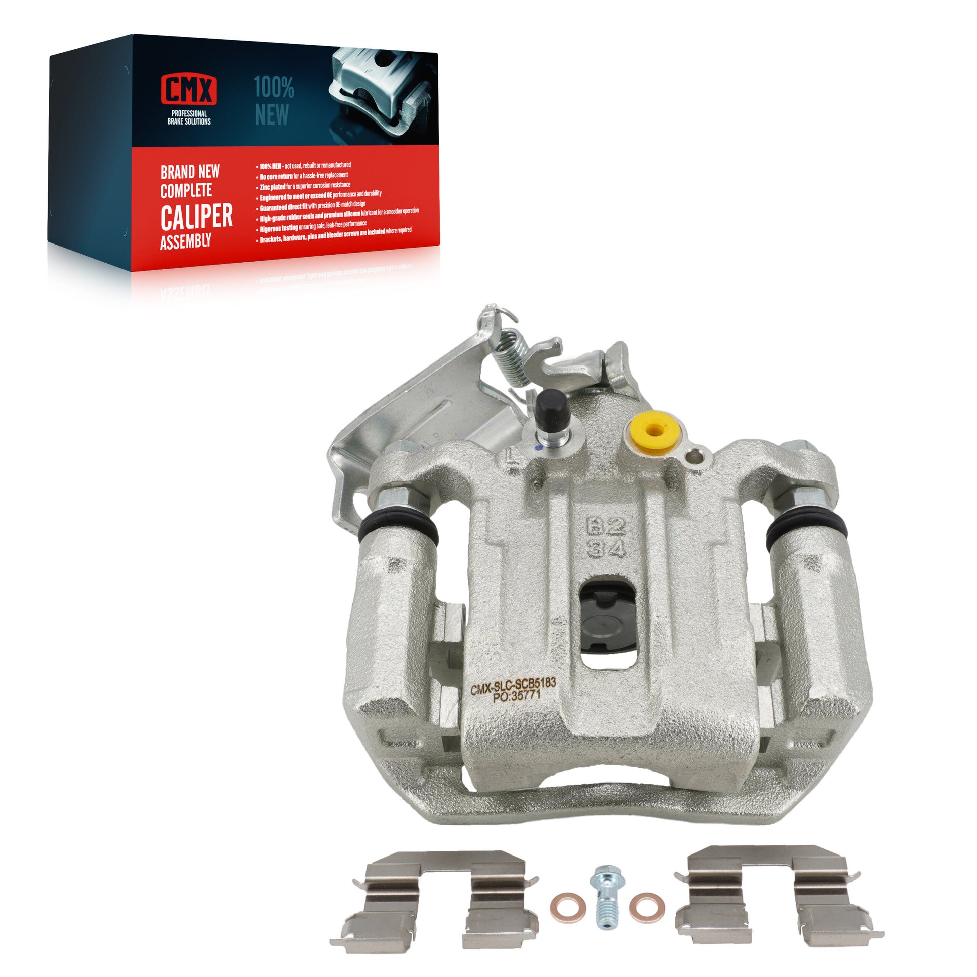 CMX SLC-SCB5183 Disc Brake Caliper for 2018-2023 Hyundai Kona - Rear Left