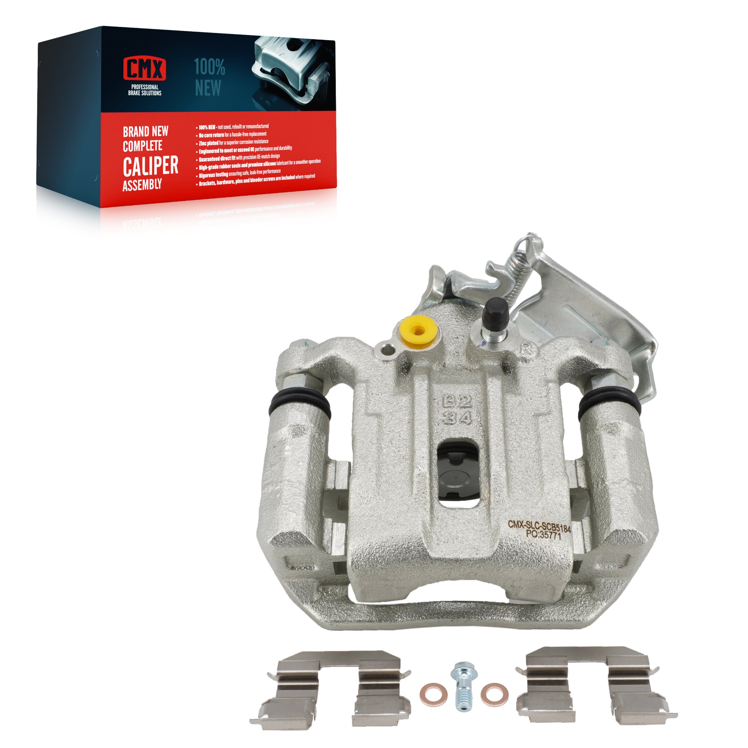 CMX SLC-SCB5184 Disc Brake Caliper for 2018-2023 Hyundai Kona - Rear Right