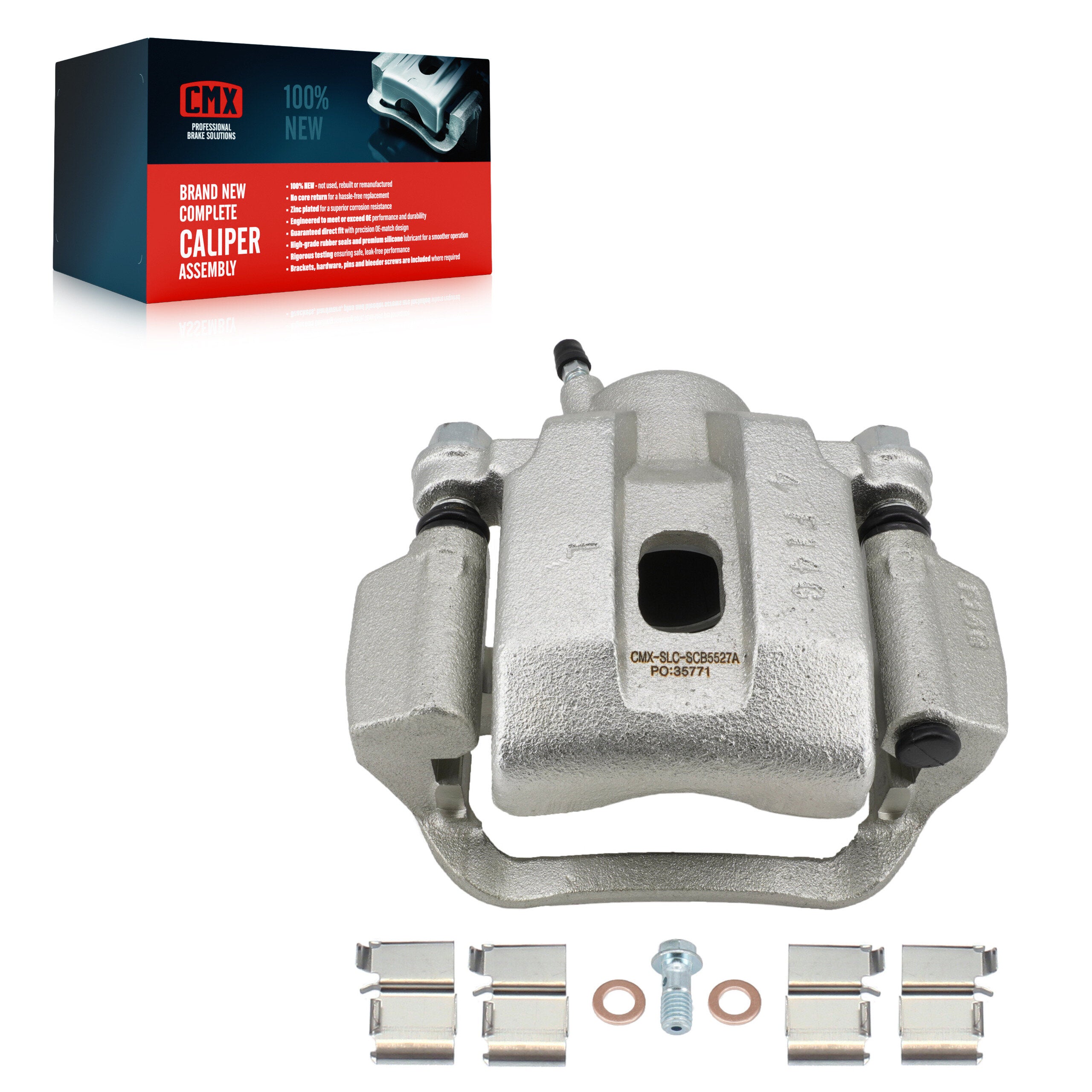 CMX SLC-SCB5527A Disc Brake Caliper for 2016-2022 Toyota Sequoia, Toyota Tundra - Rear Left